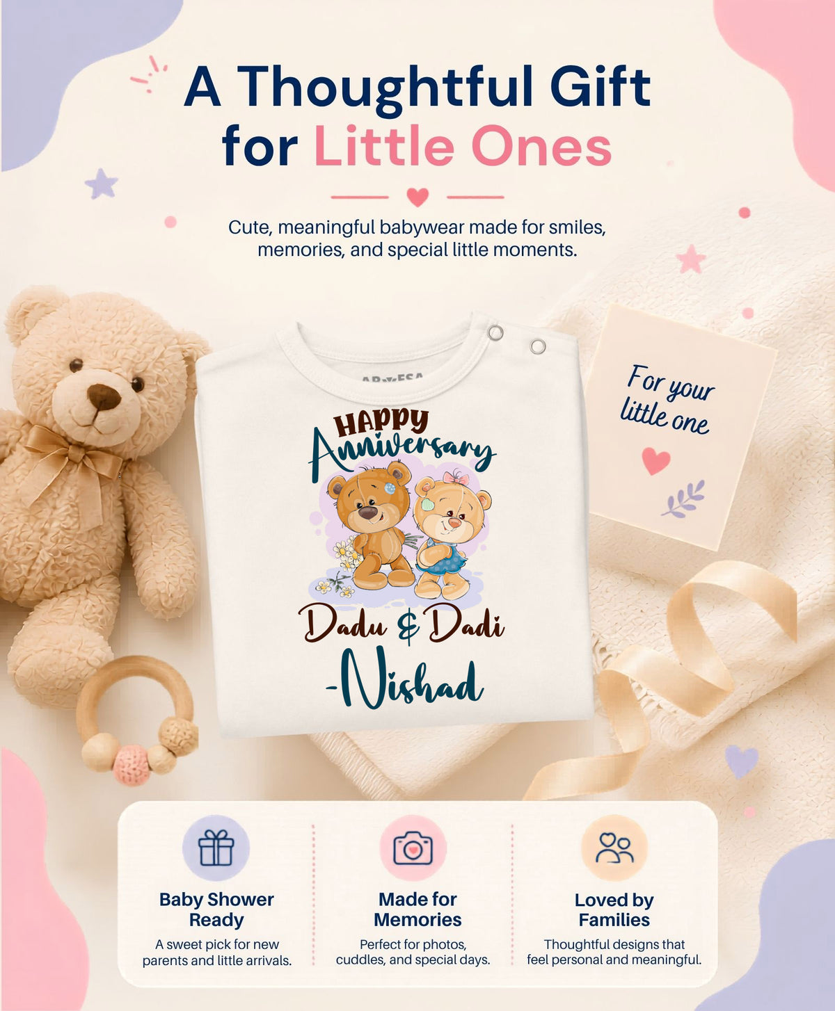 Yes | Happy Anniversay Dadu & Dadi Family Anniversary - Jumpsuit