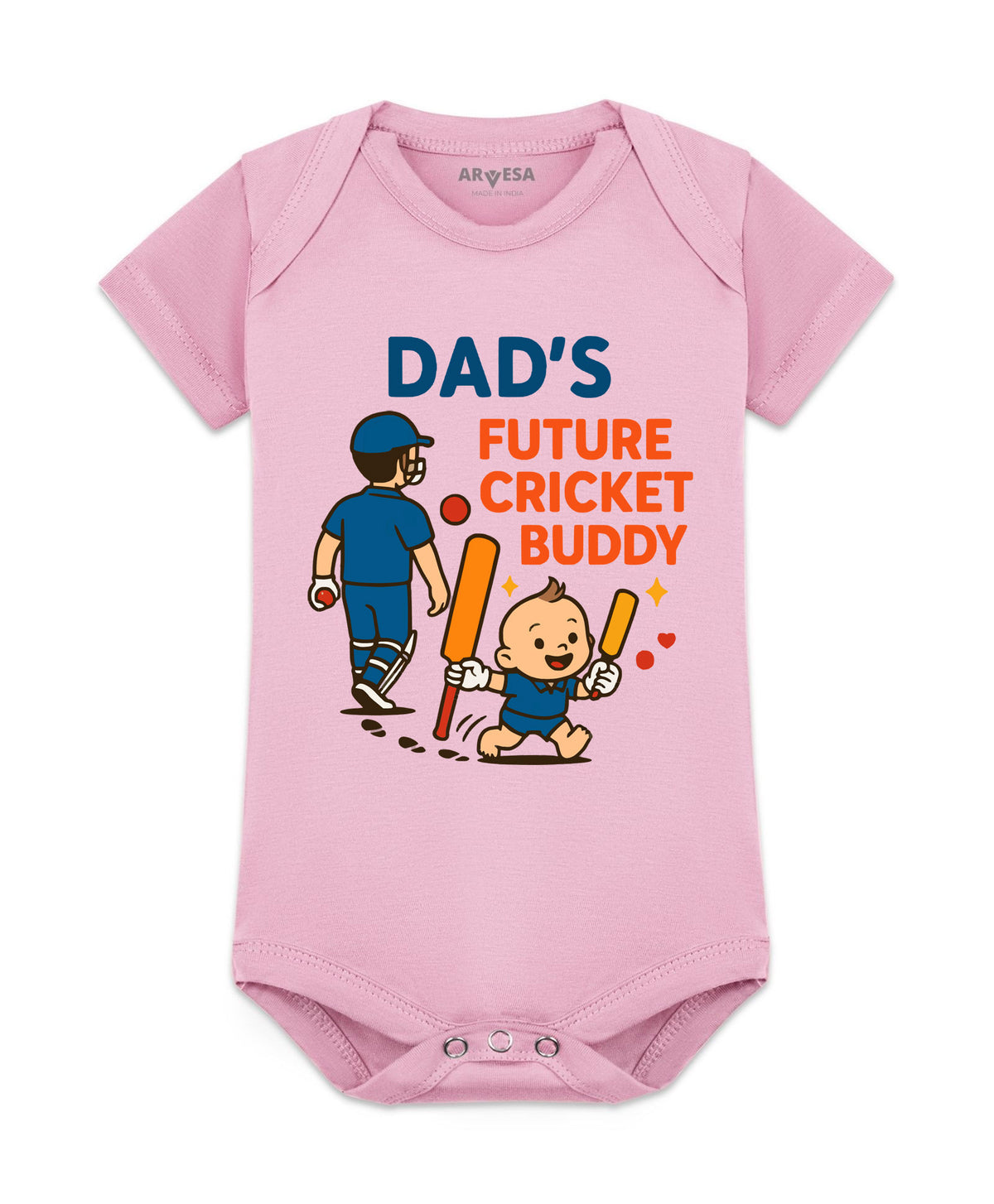 No | Dad's Future Cricket Buddy - Romper