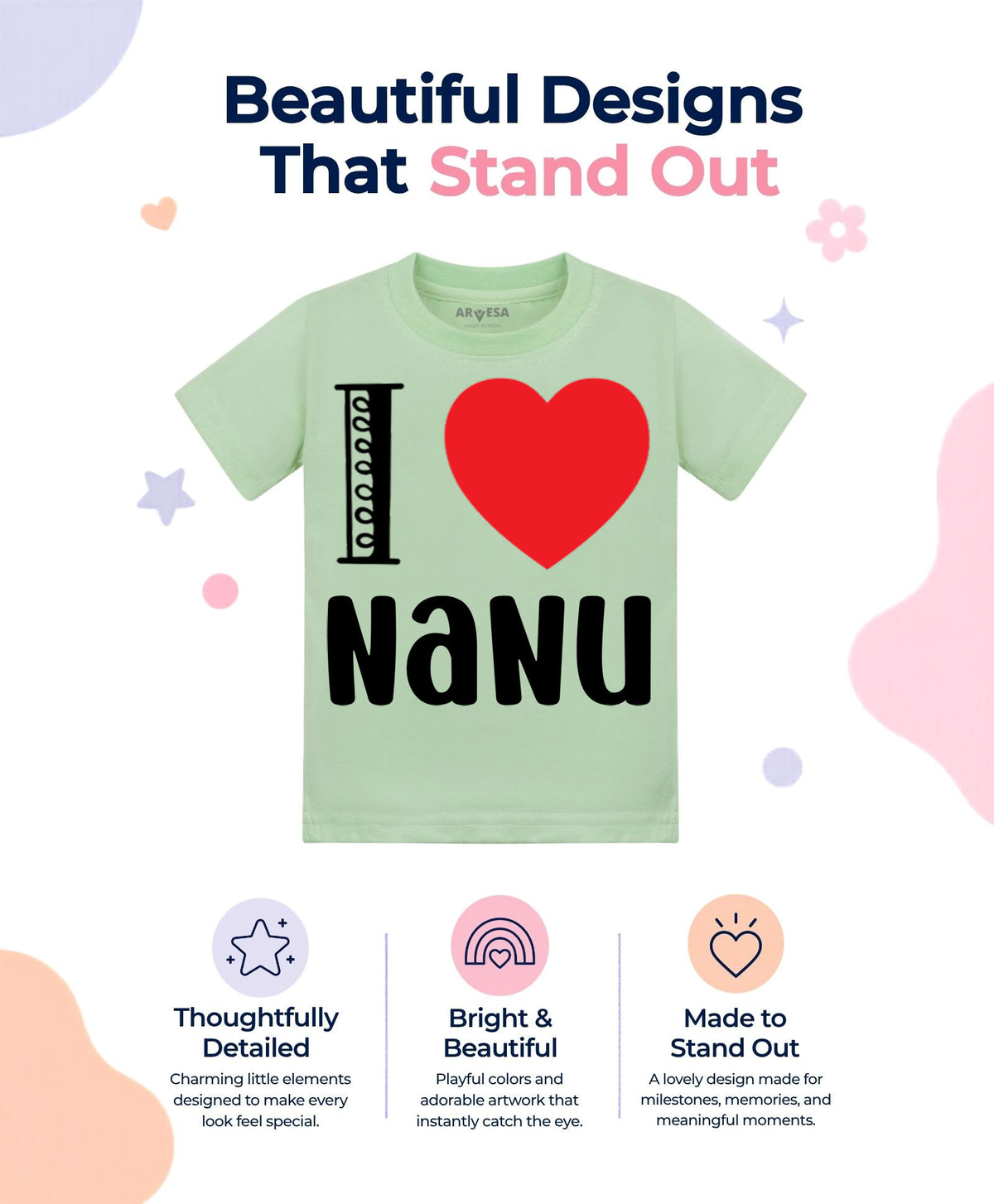 No | I Love Nanu Nana Nani - T-shirt