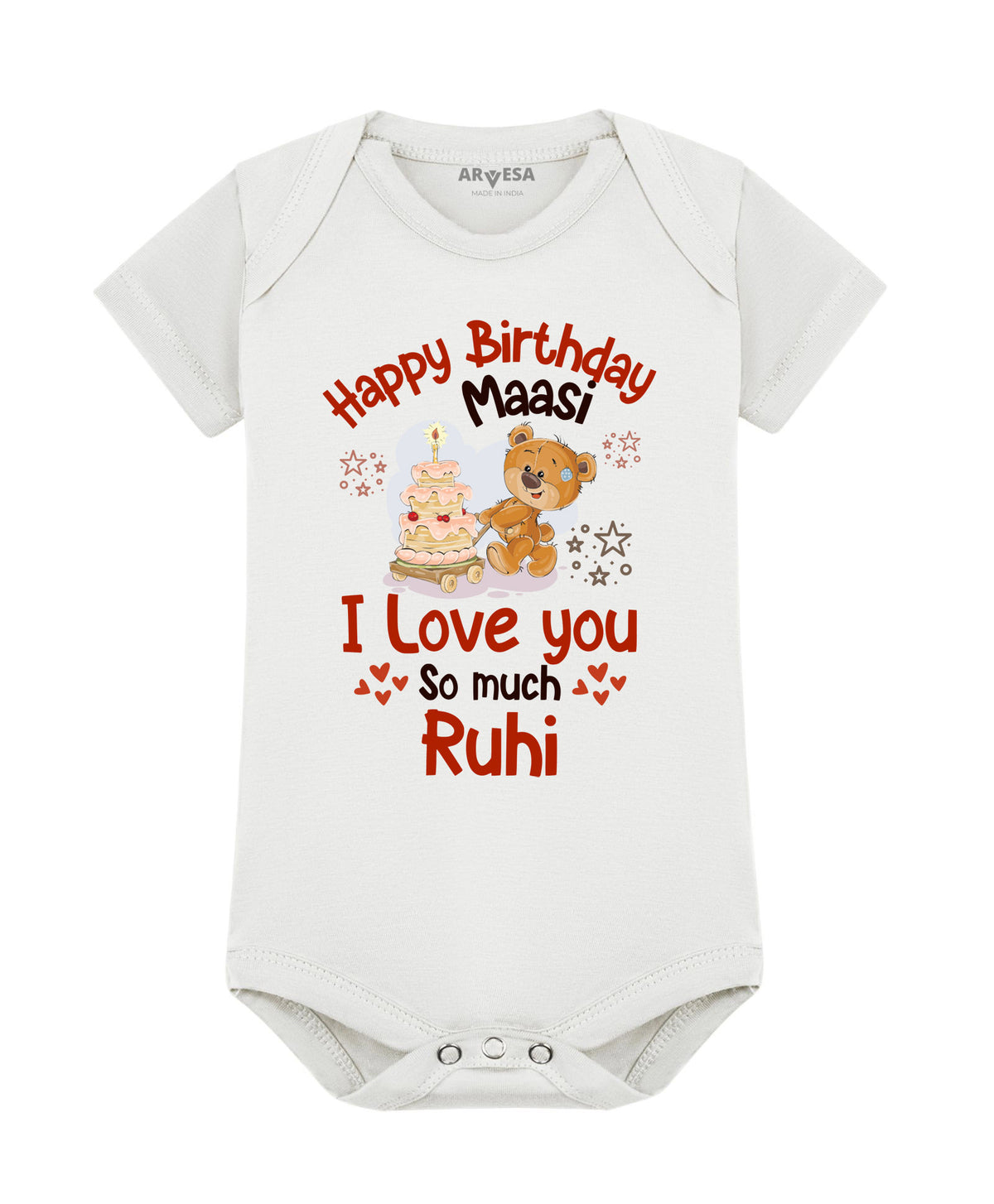 Yes | Happy Birthday Maasi Family Birthday - Romper