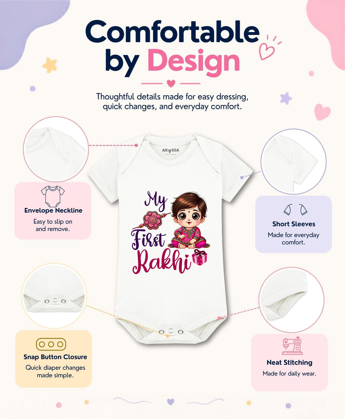 No | My First Rakhi - Romper