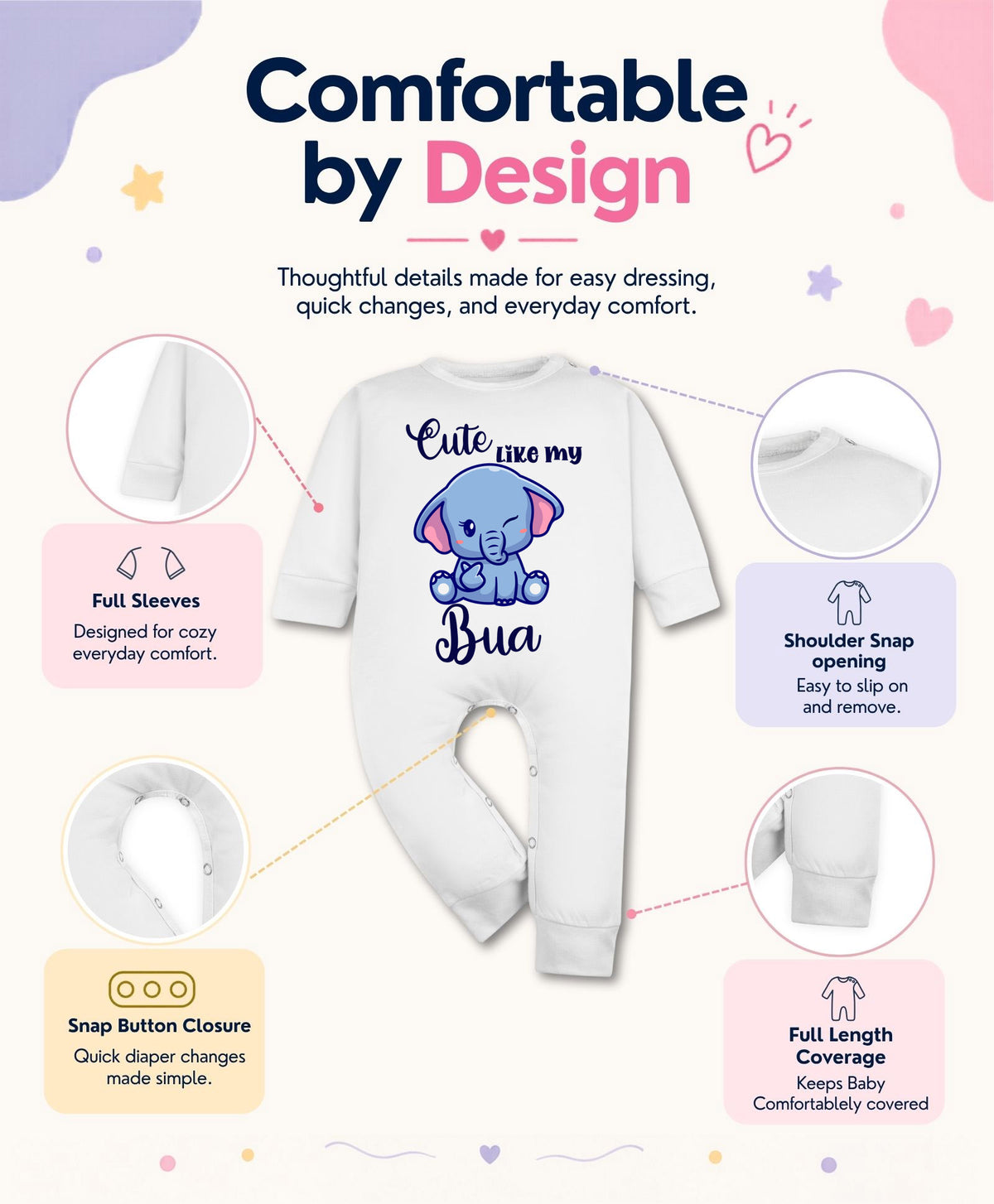No | Cute Like My Bua - Jumpsuit