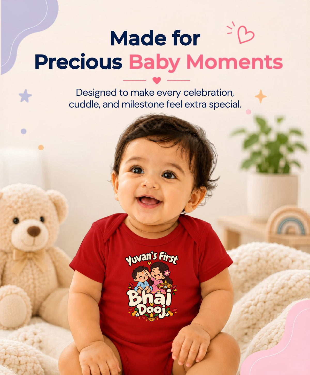 Yes | My First Bhaidooj Diwali - Romper