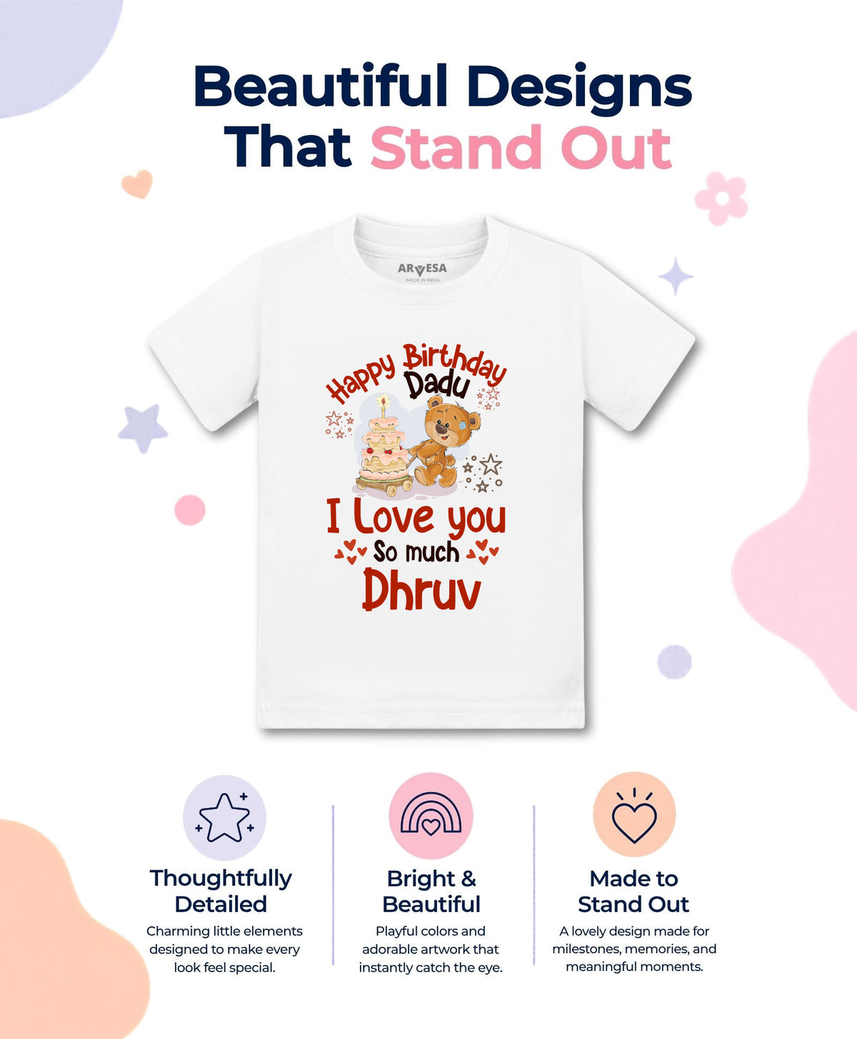 Yes | Happy Birthday Dadu Family Birthday - T-shirt
