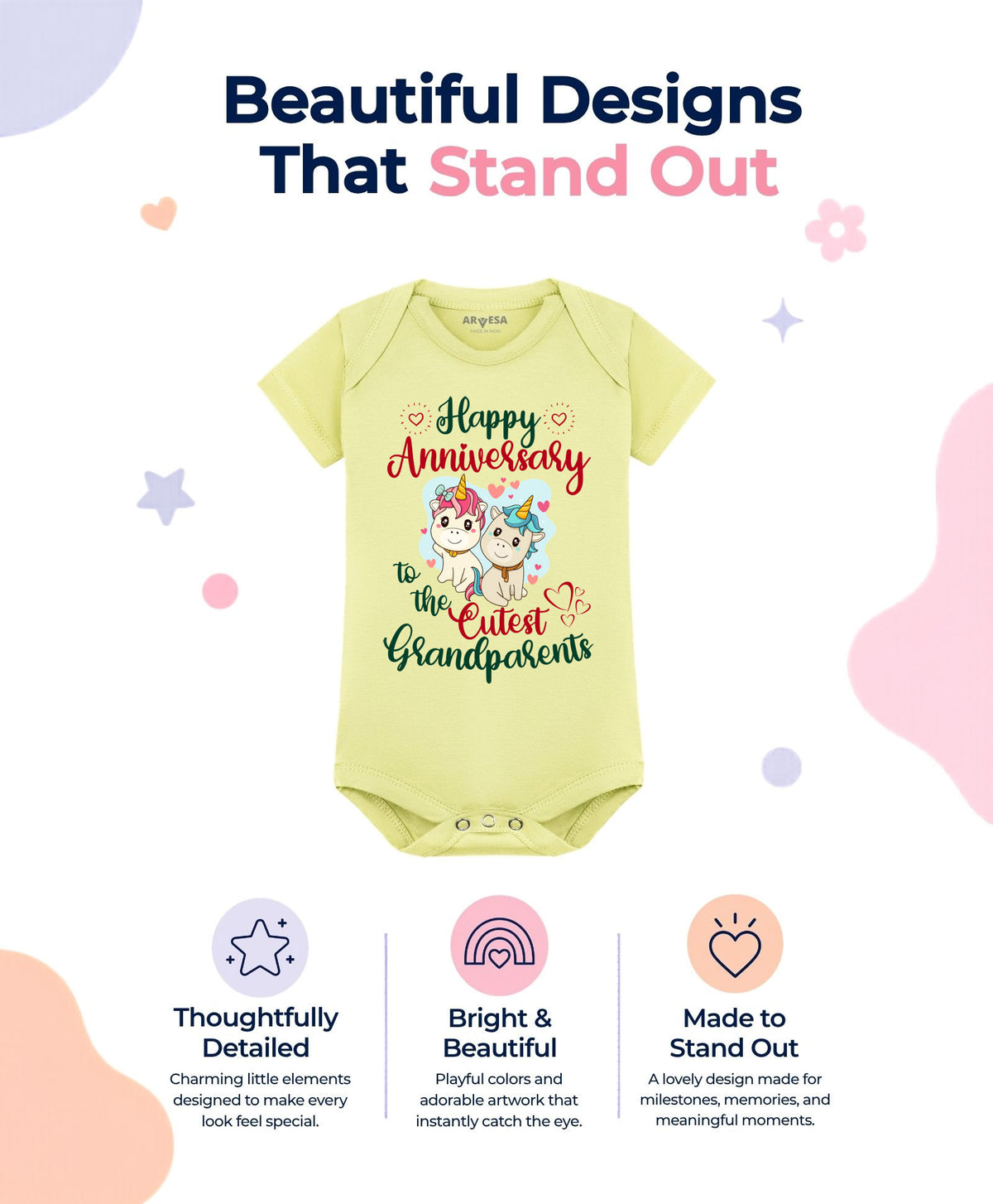 No | Happy Anniversay GrandParents Family Anniversary - Romper