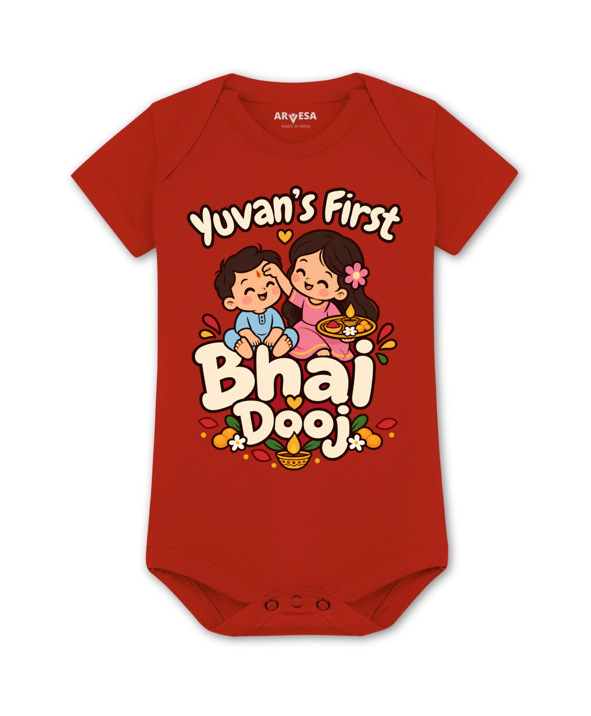 Yes | My First Bhaidooj Diwali - Romper