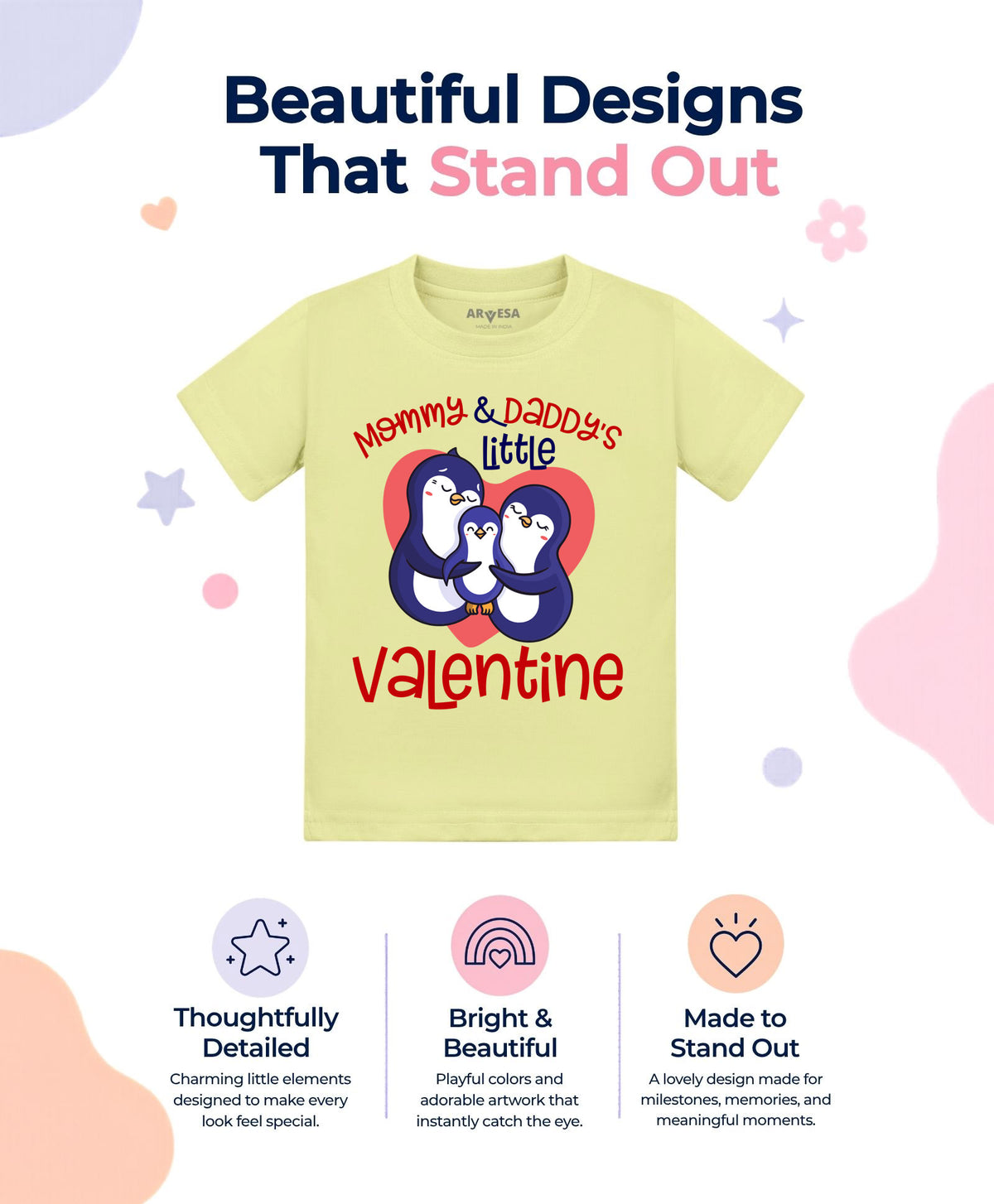 No | Mommy And Daddy Little Valentine - T-shirt