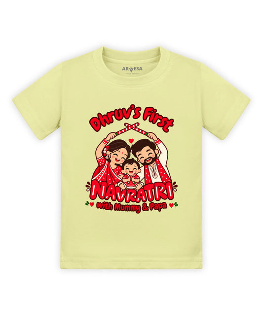 Yes | My First Navratri with Mummy & Papa - T-shirt