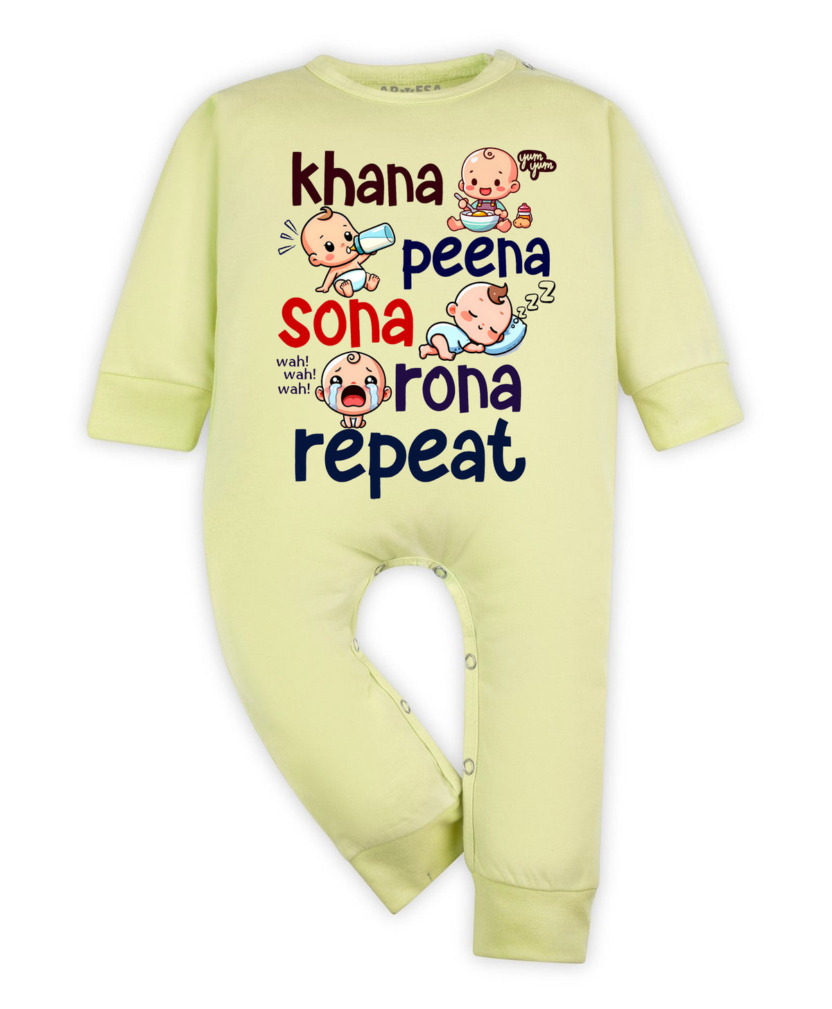 No | Khana Peena Sona Repeat Quirky - Jumpsuit