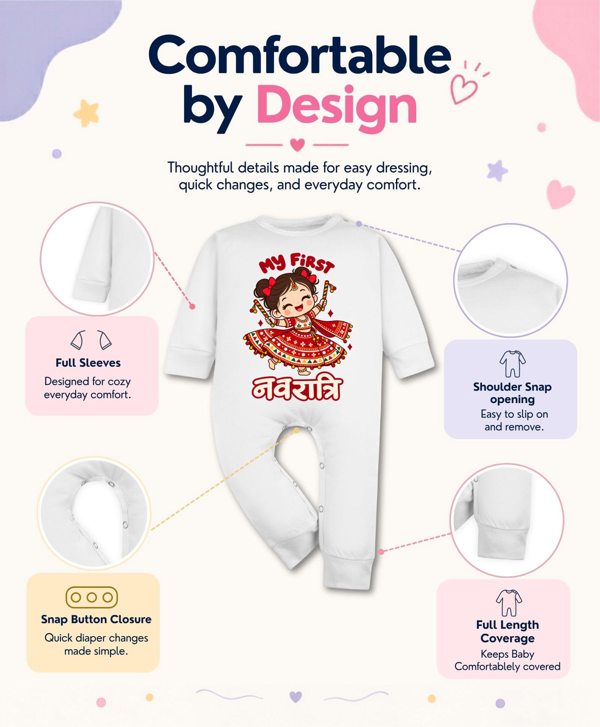 No | My First Navratri - Jumpsuit