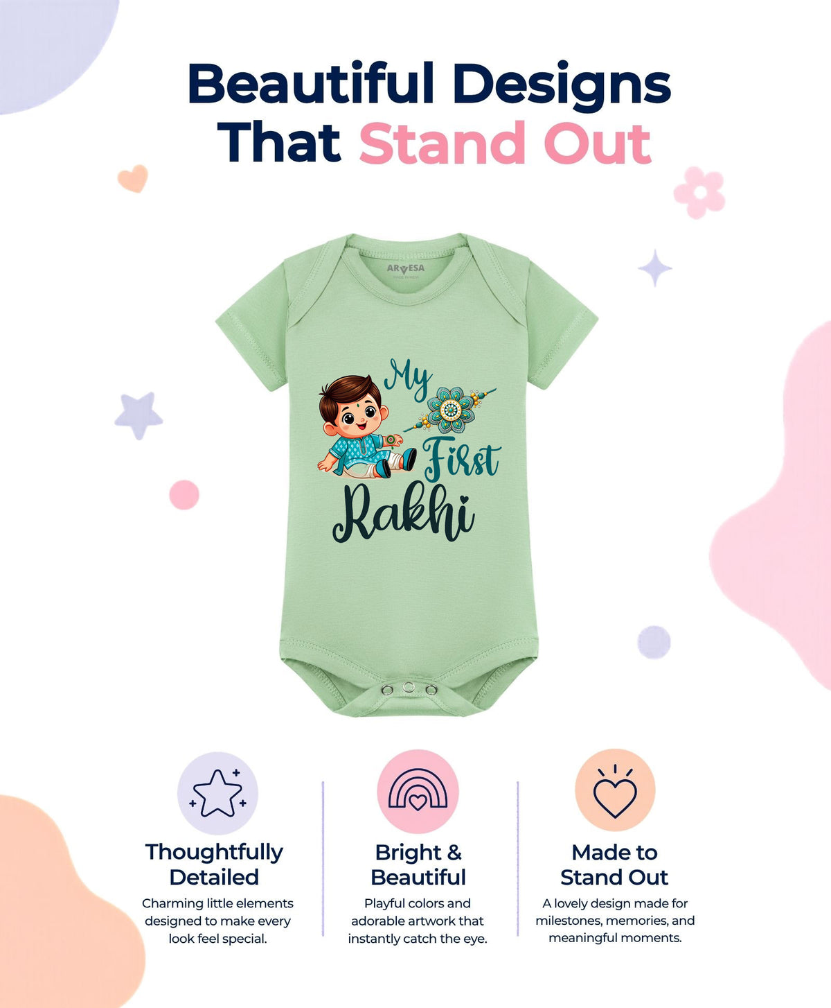 No | My First Rakhi - Romper