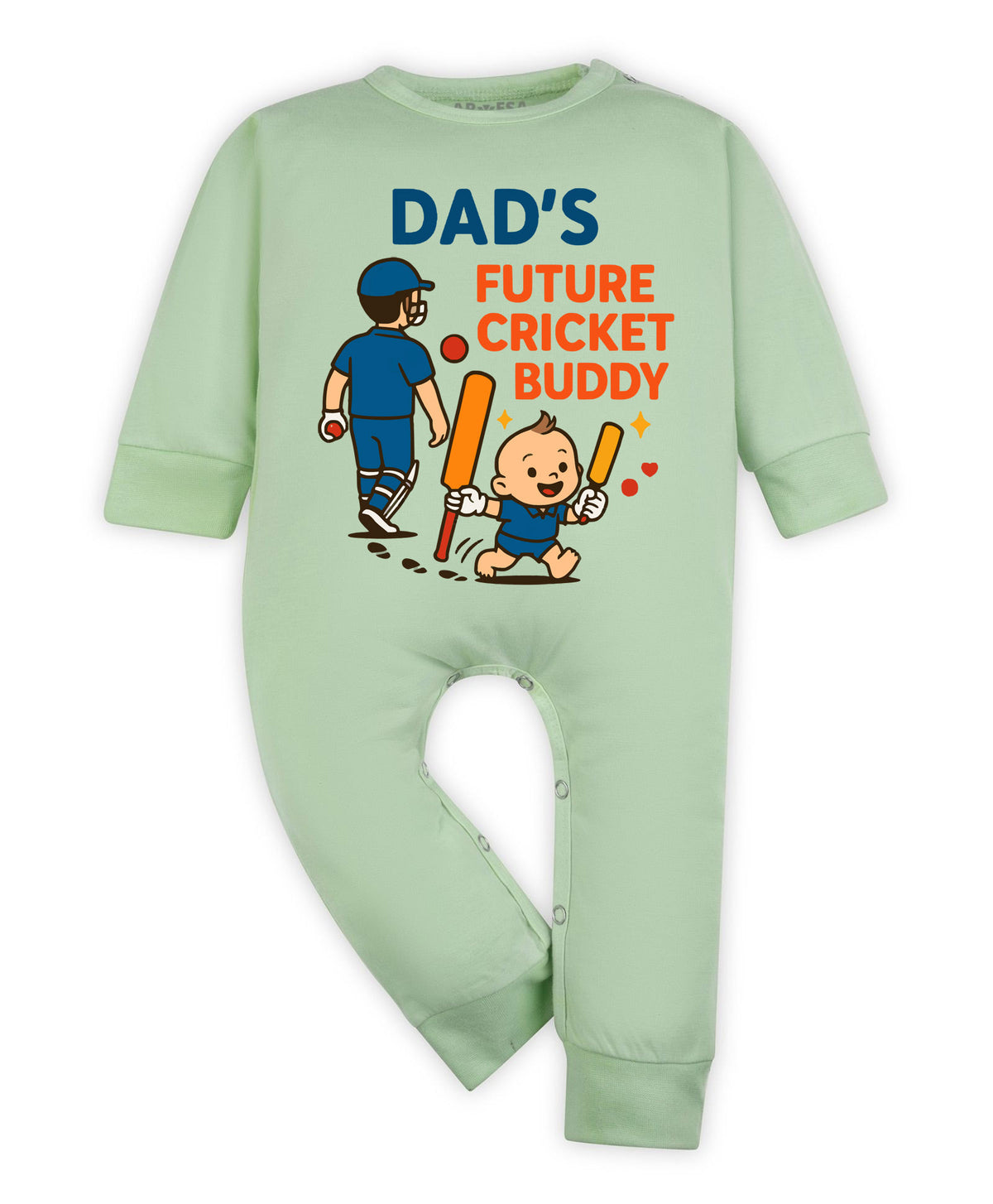 No | Dad's Future Cricket Buddy - Jumpsuit