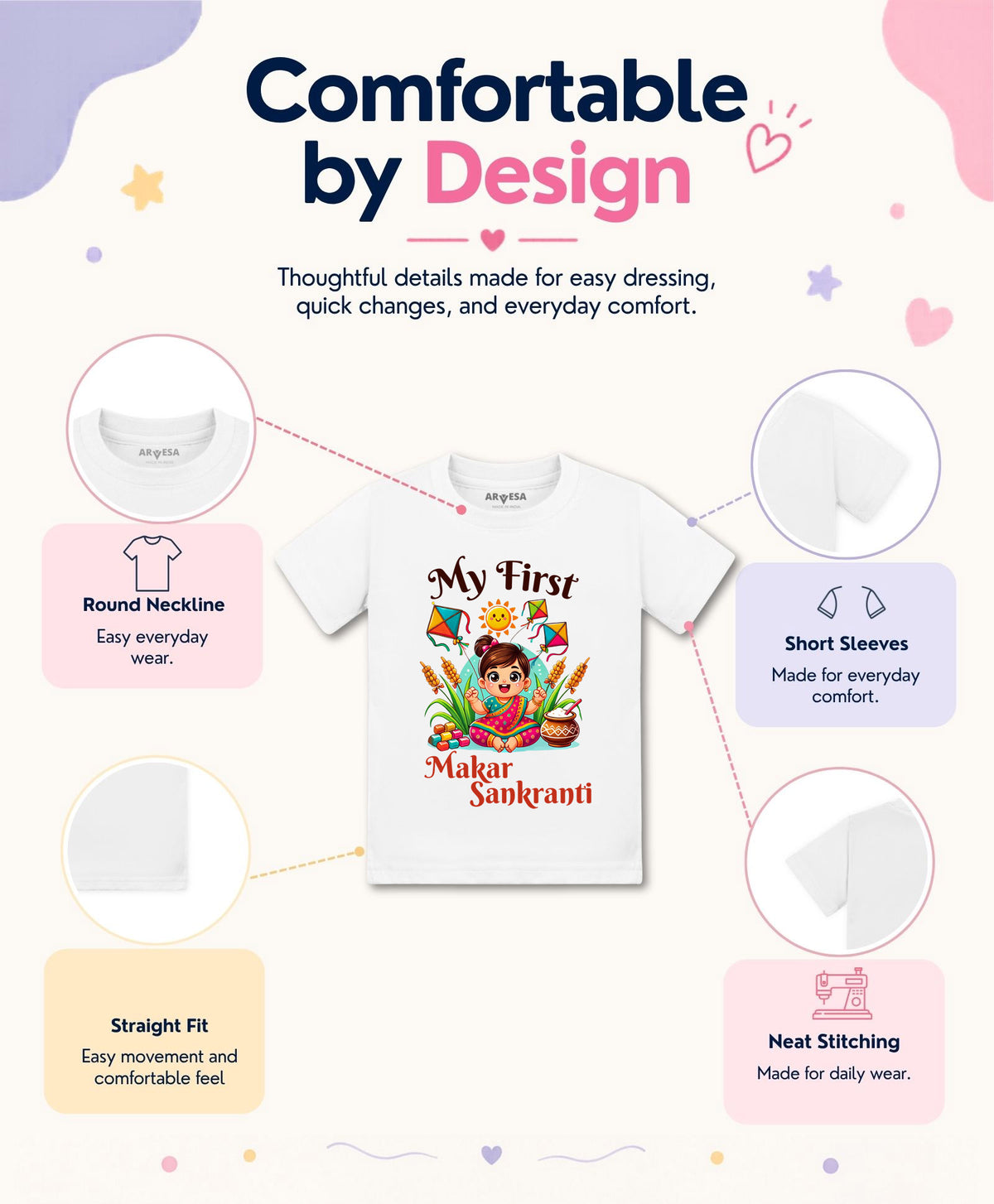 No | My First Makar sankranti - T-shirt