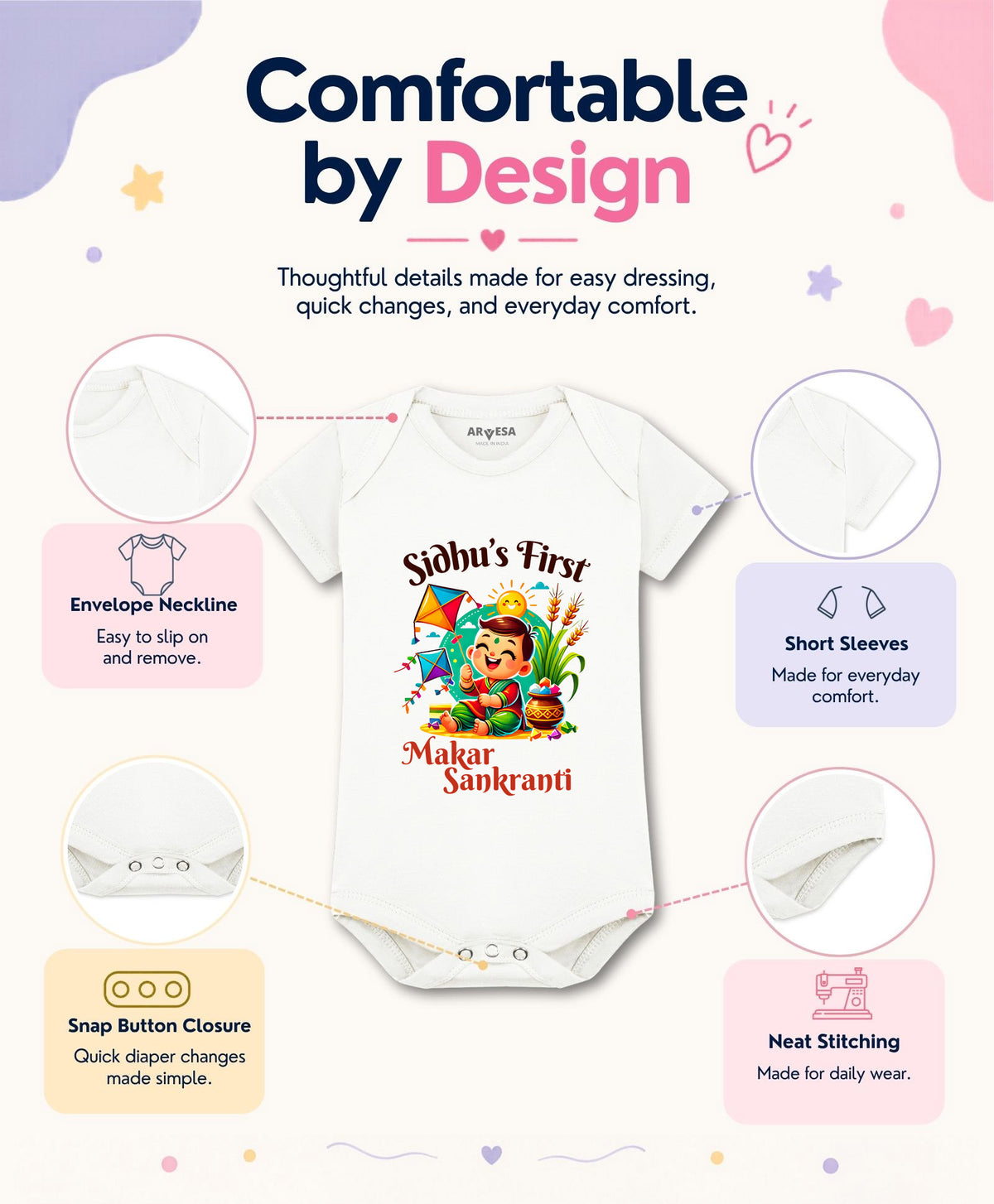 Yes | My First Makar sankranti - Romper