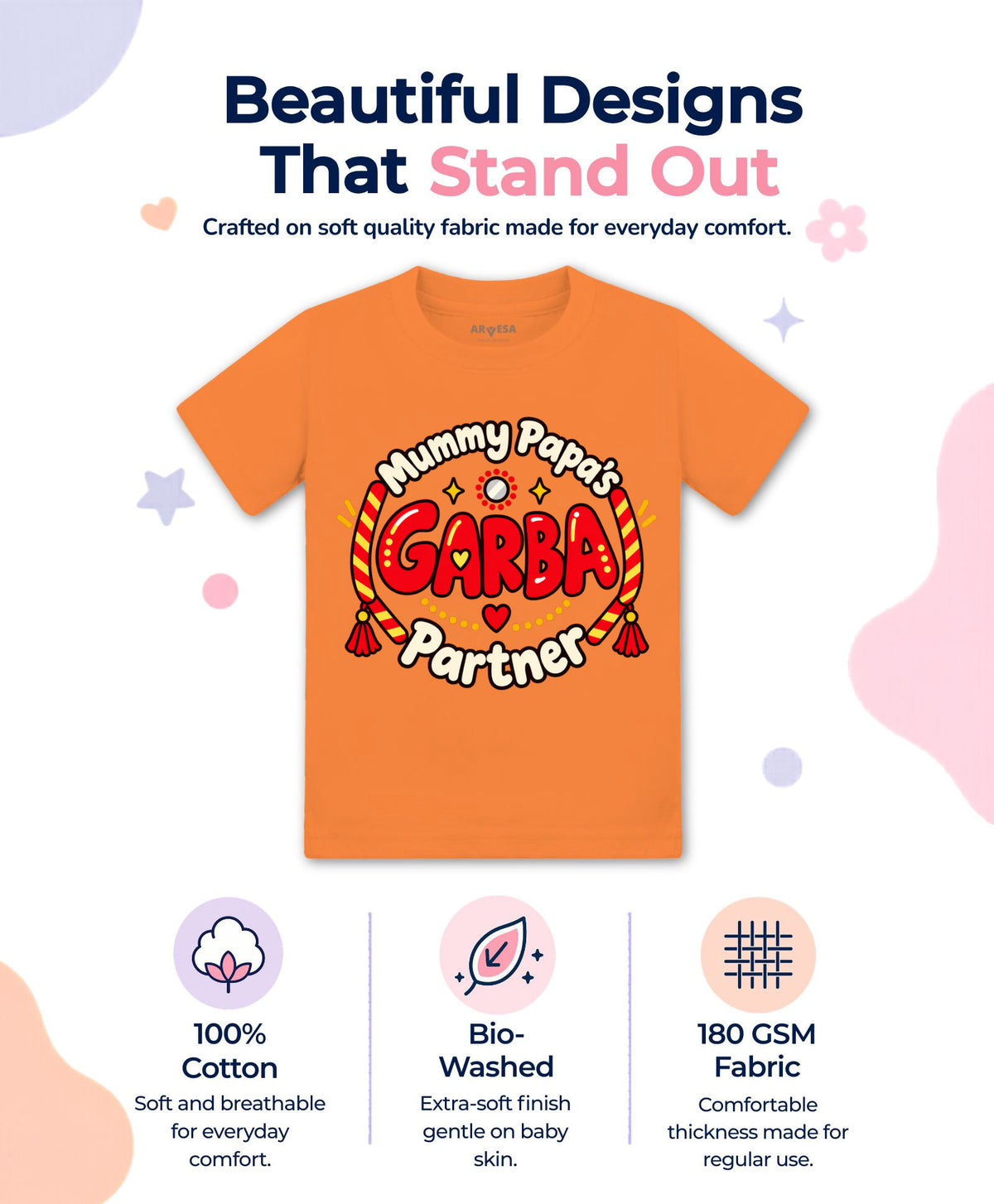Mummy Papa’s Garba Partner Navratri - T-shirt