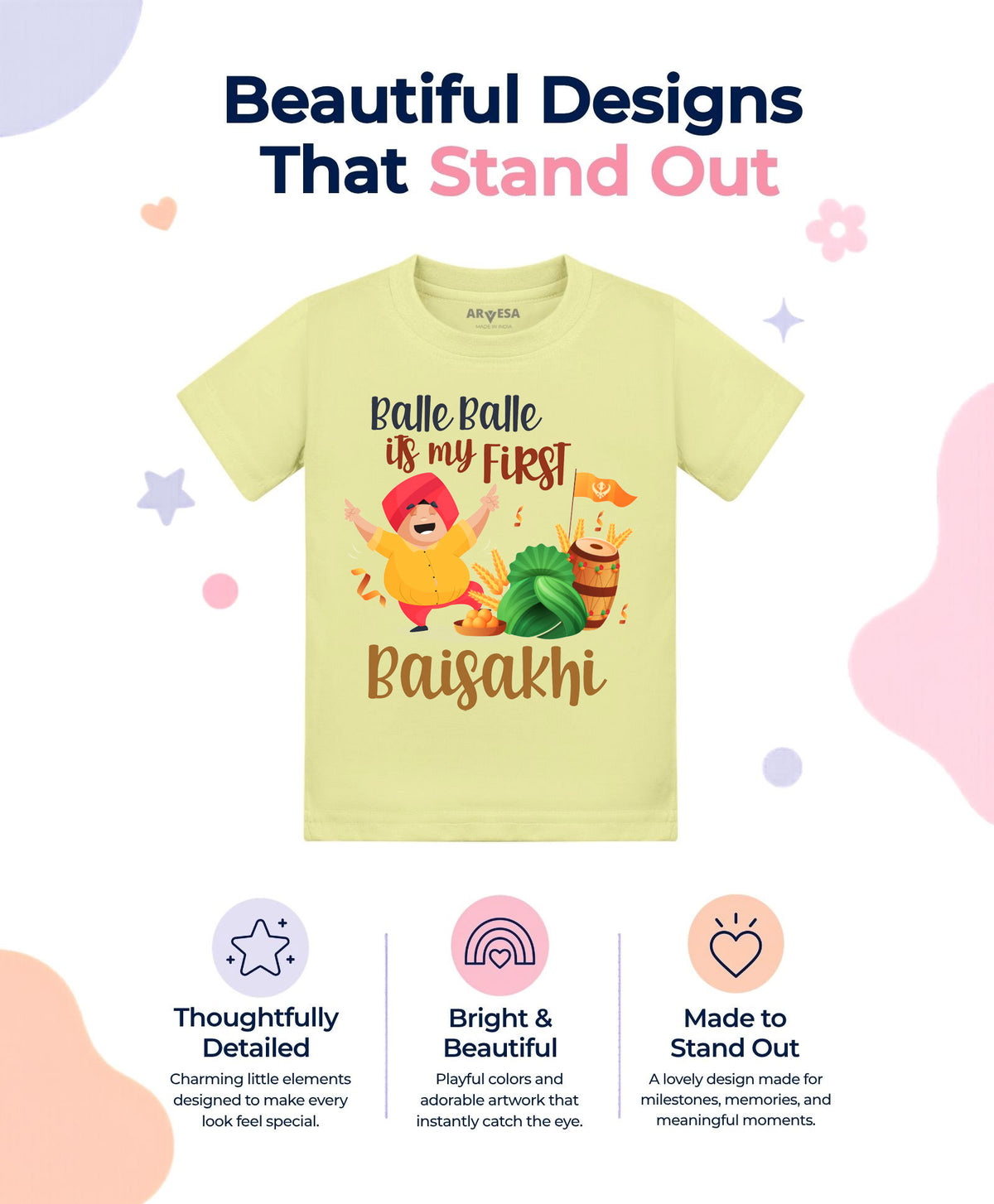 No | Happy Baisakhi - T-shirt