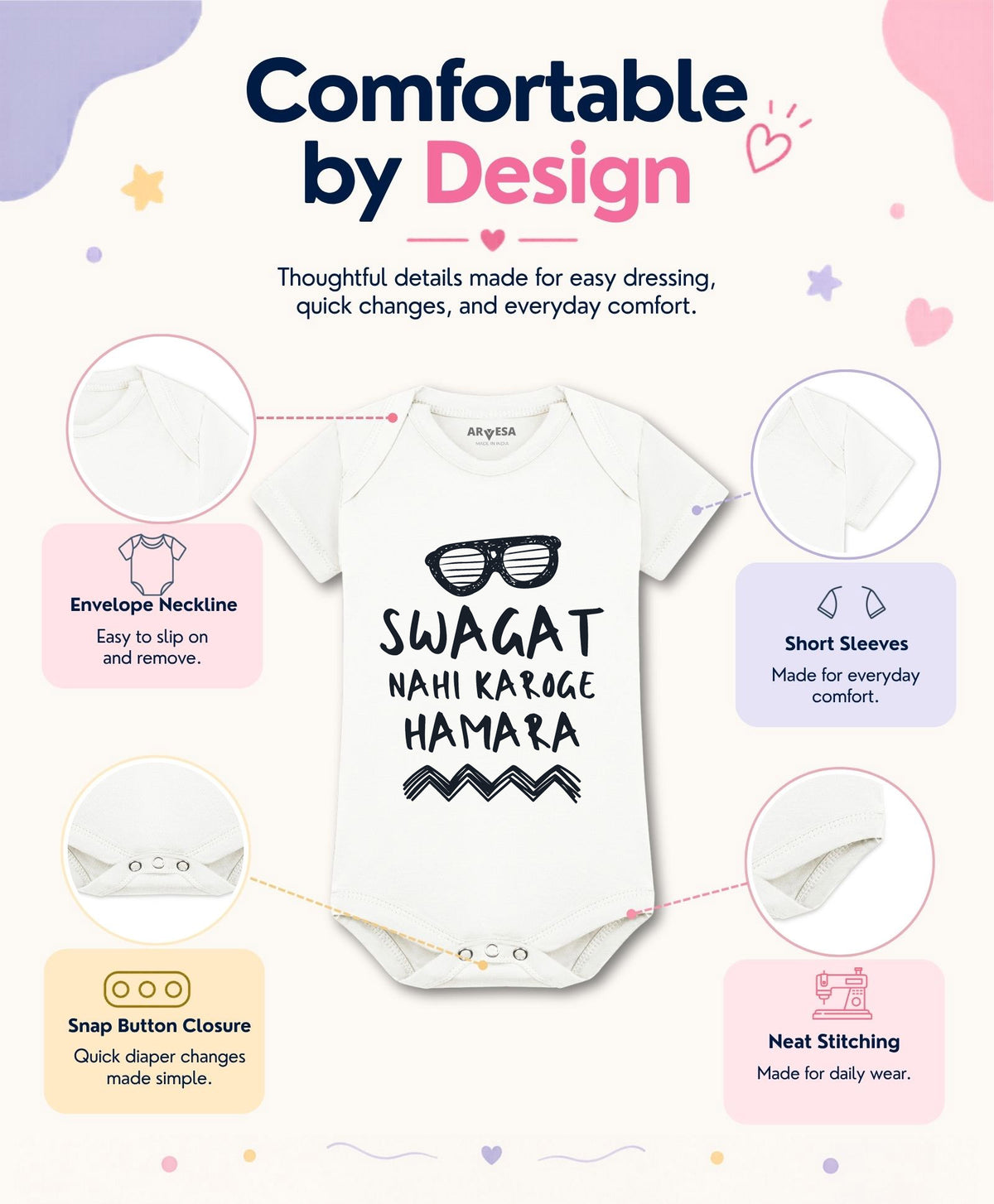 Swagat Nahi Karoge Hamara Pregnancy Announcement - Romper