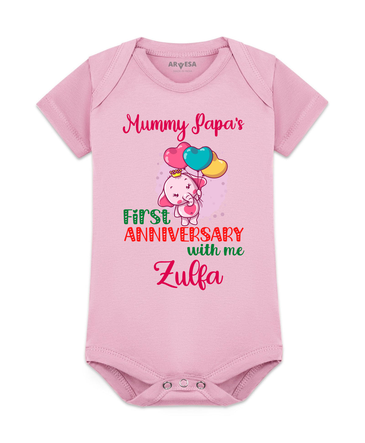 Yes | Mummy Papa First Anniversary With Me Mom Dad Anniversary - Romper
