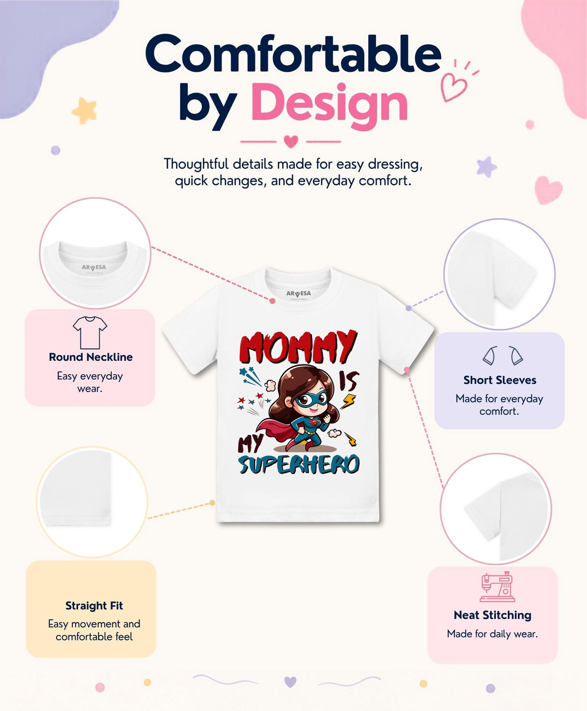 No | Mommy Is My Superhero - T-shirt