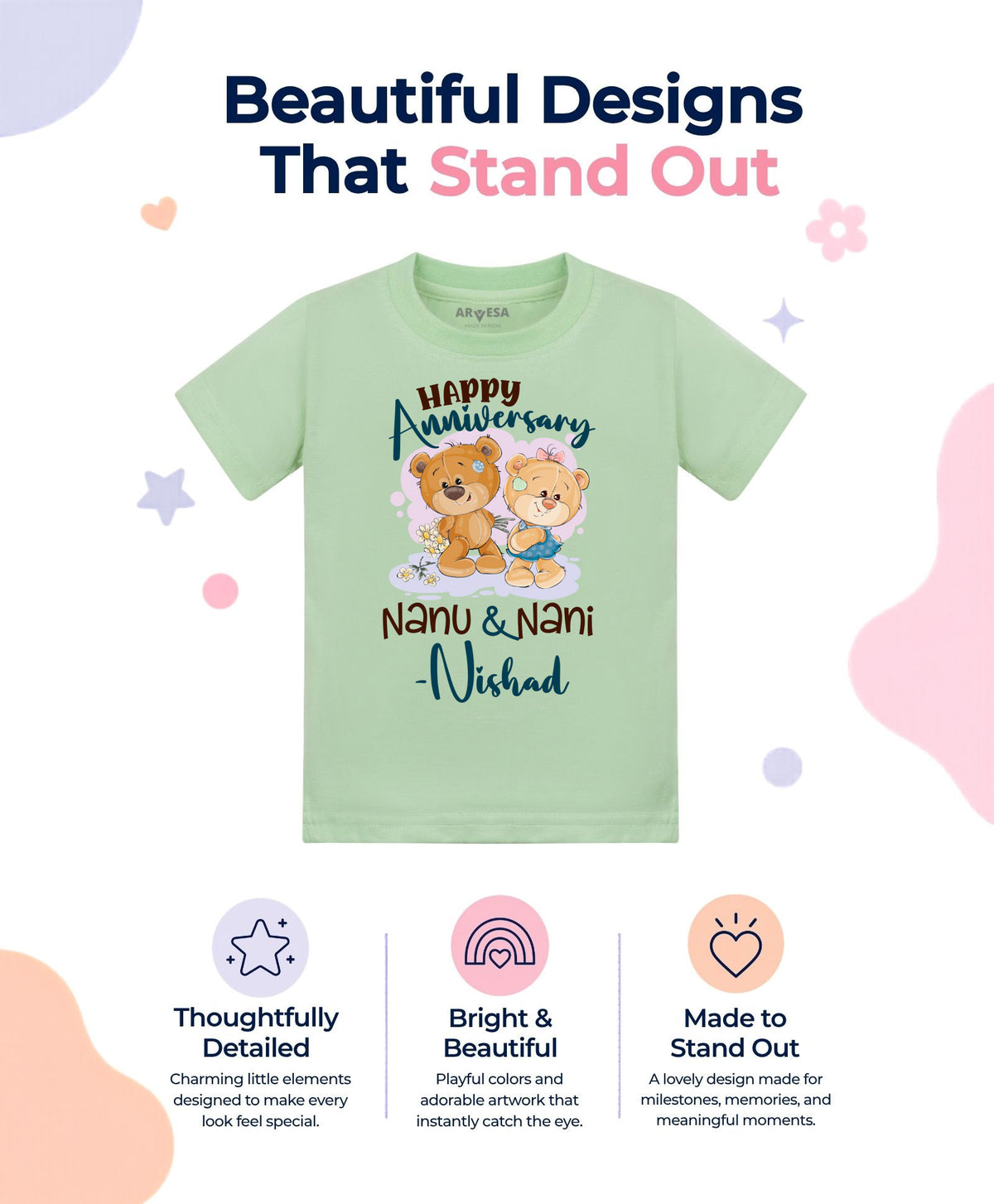 Yes | Happy Anniversay Nanu & Nani Family Anniversary - T-shirt