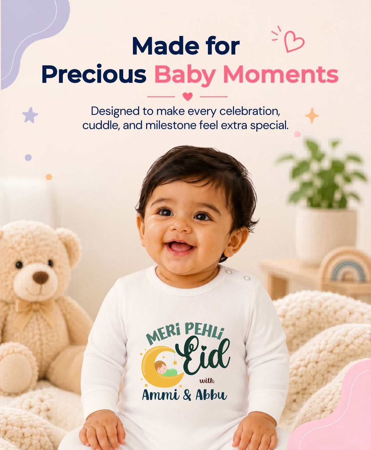 No | Meri Pehli Eid With Ammi & Abbu - Jumpsuit