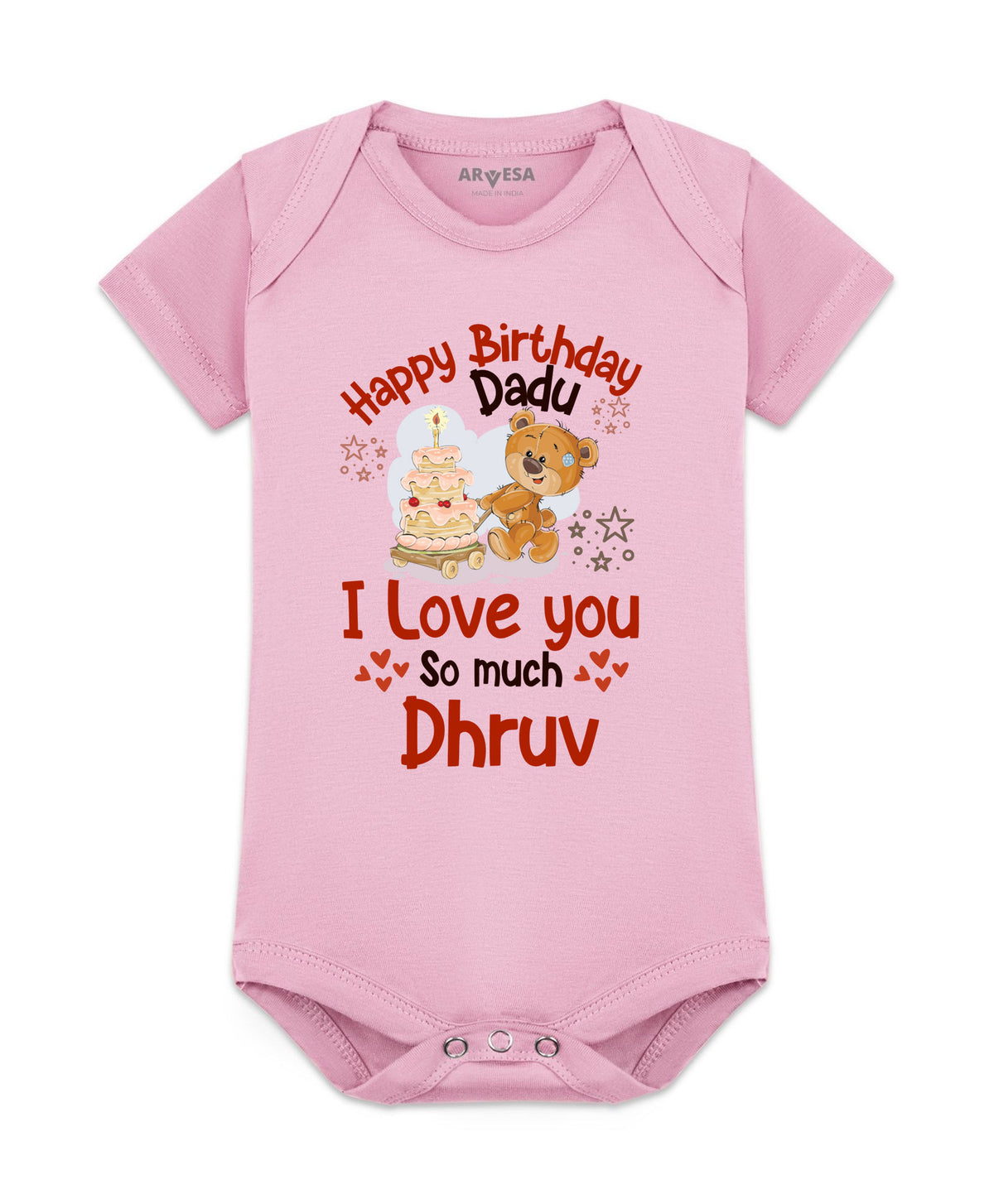Yes | Happy Birthday Dadu Family Birthday - Romper