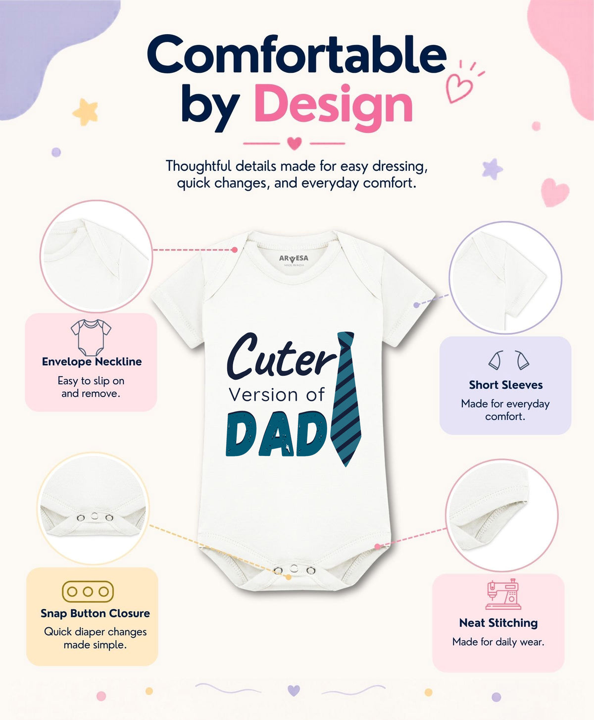 No | Cutest Version Of Dad - Romper
