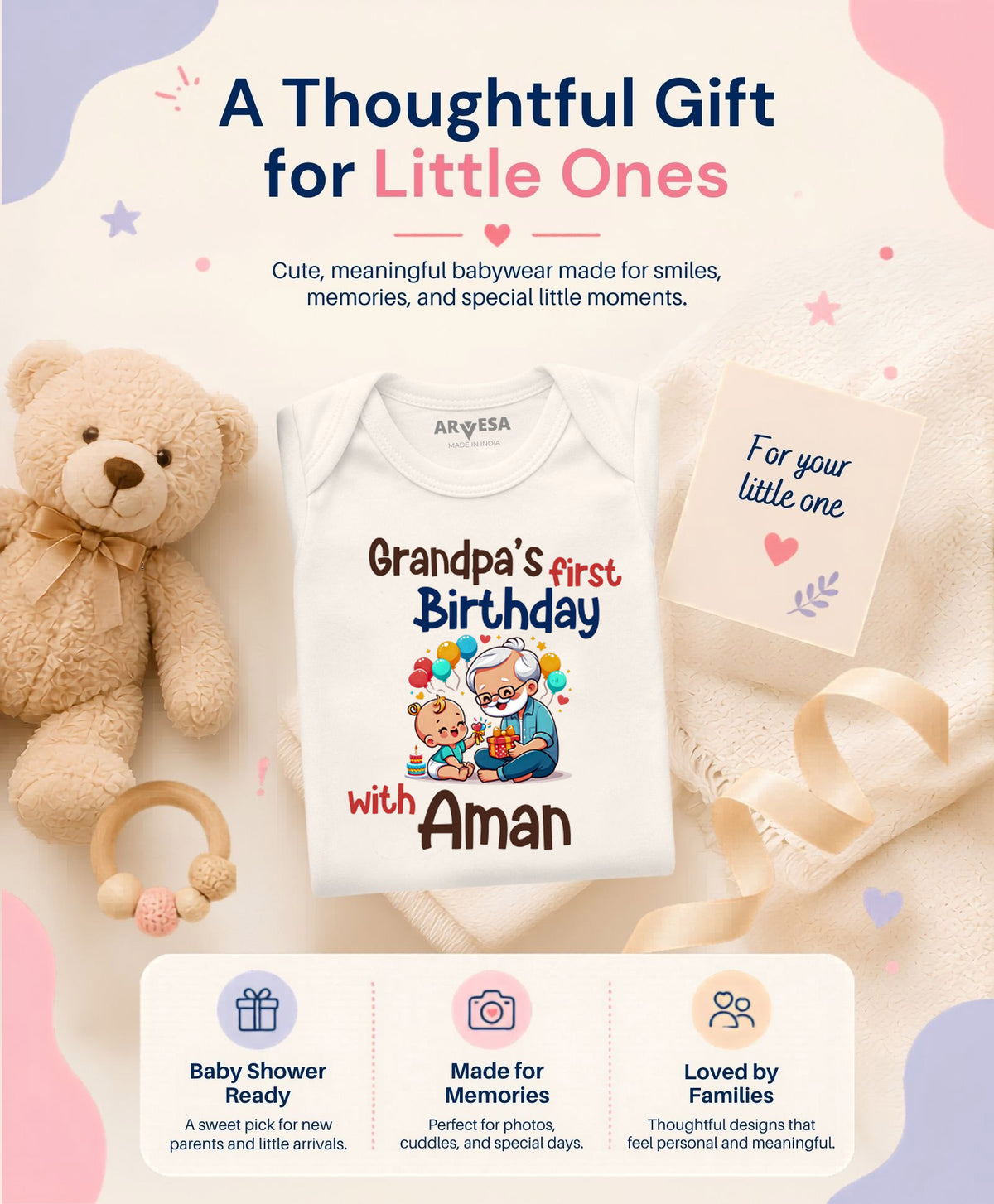 Yes | Grandpa's First Firthday With Me Family Birthday - Romper
