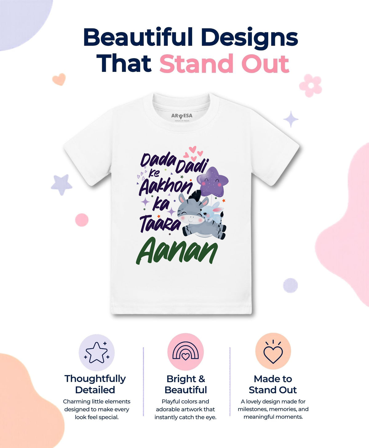 Yes | Dada Dadi Ke Aankhon Ka Tara - T-shirt