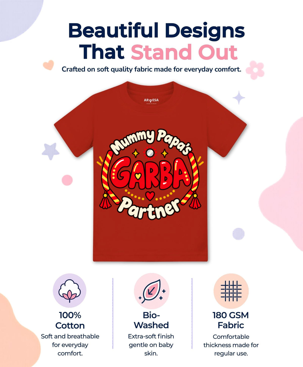 Mummy Papa’s Garba Partner Navratri - T-shirt