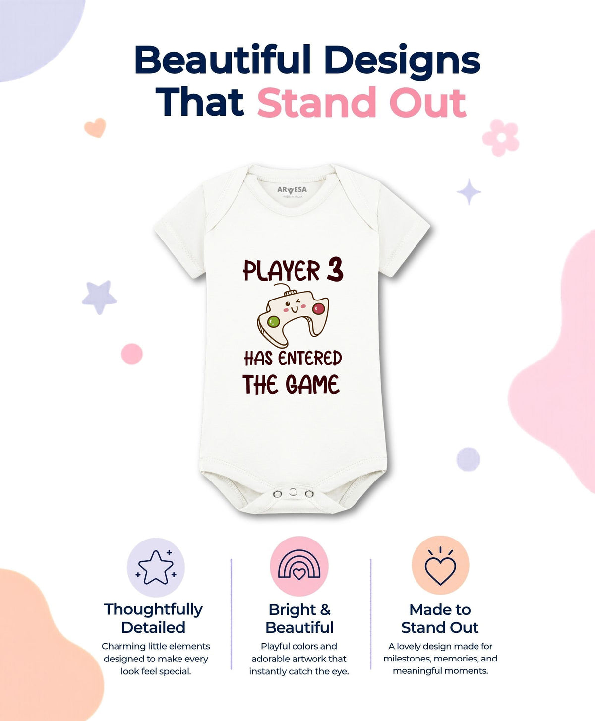 No | Player 3 Entered The Game Quirky - Romper