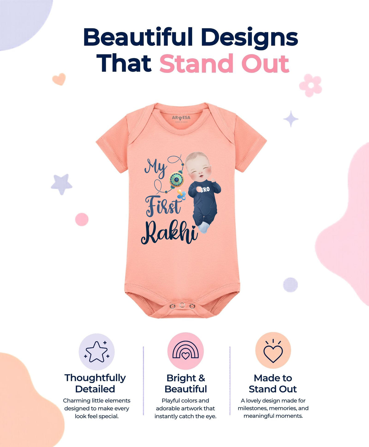 No | My First Rakhi - Romper