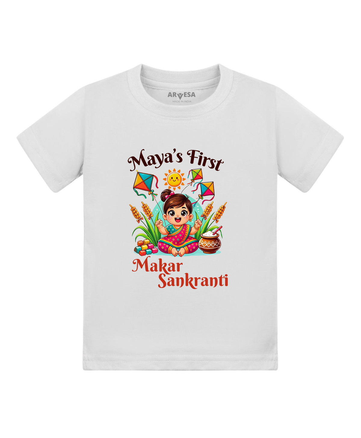 Yes | My First Makar sankranti - T-shirt