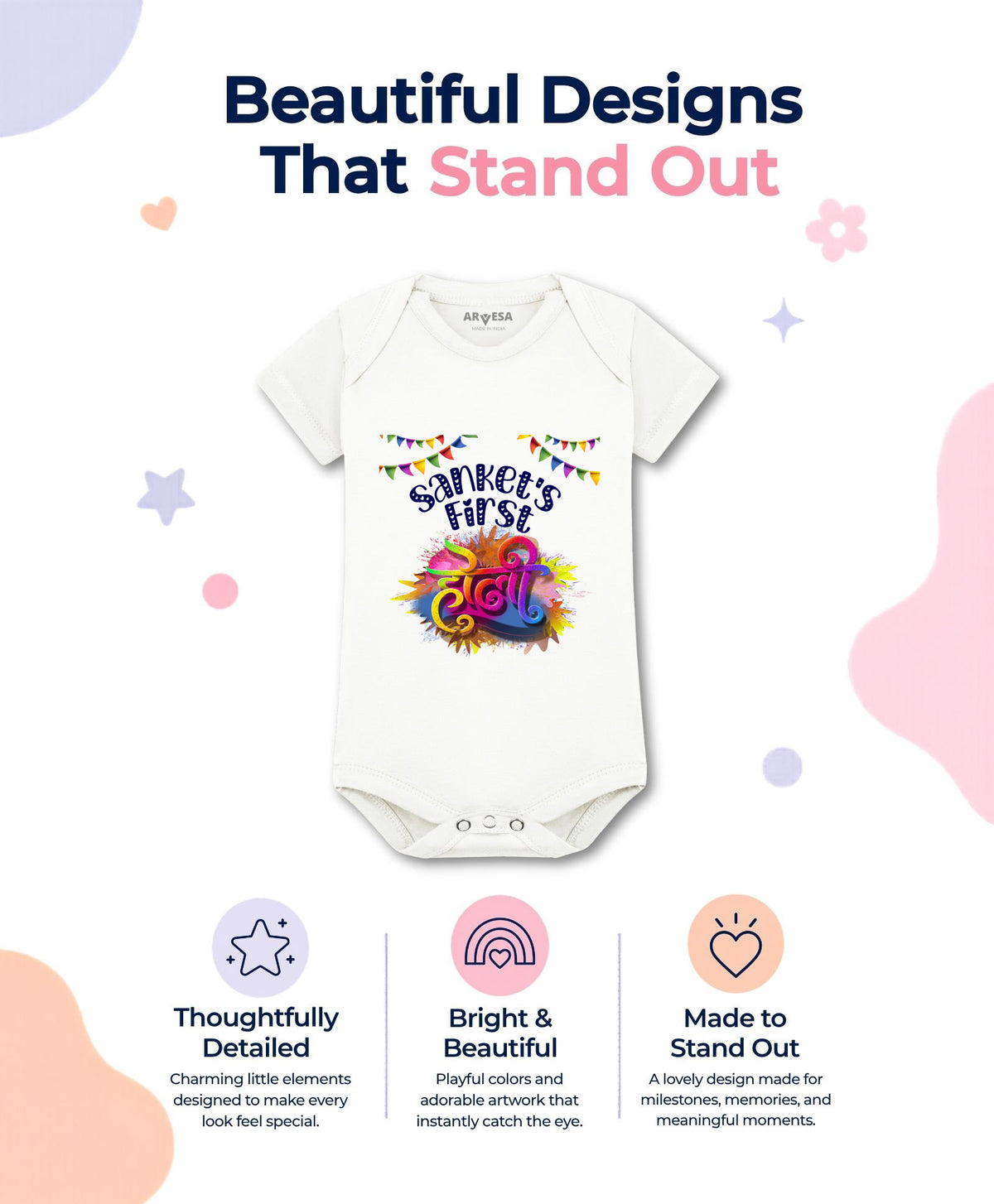 Yes | My First Holi - Romper