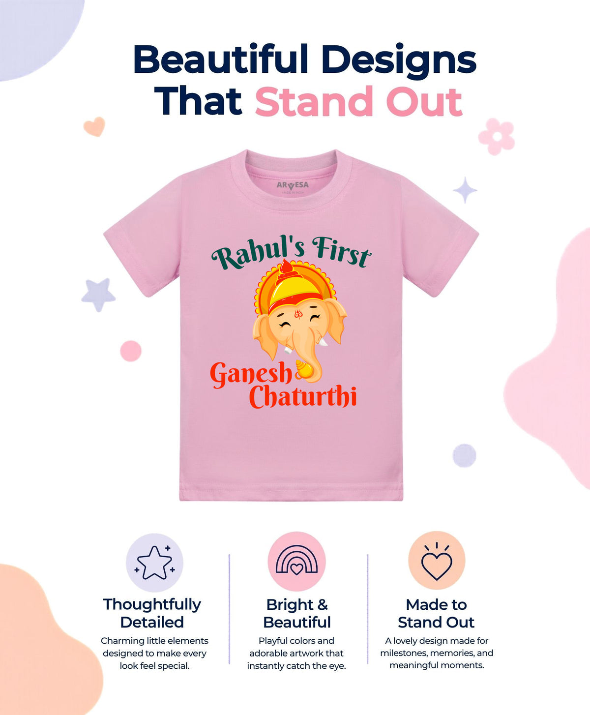 Yes | My First Ganesh Chaturthi - T-shirt