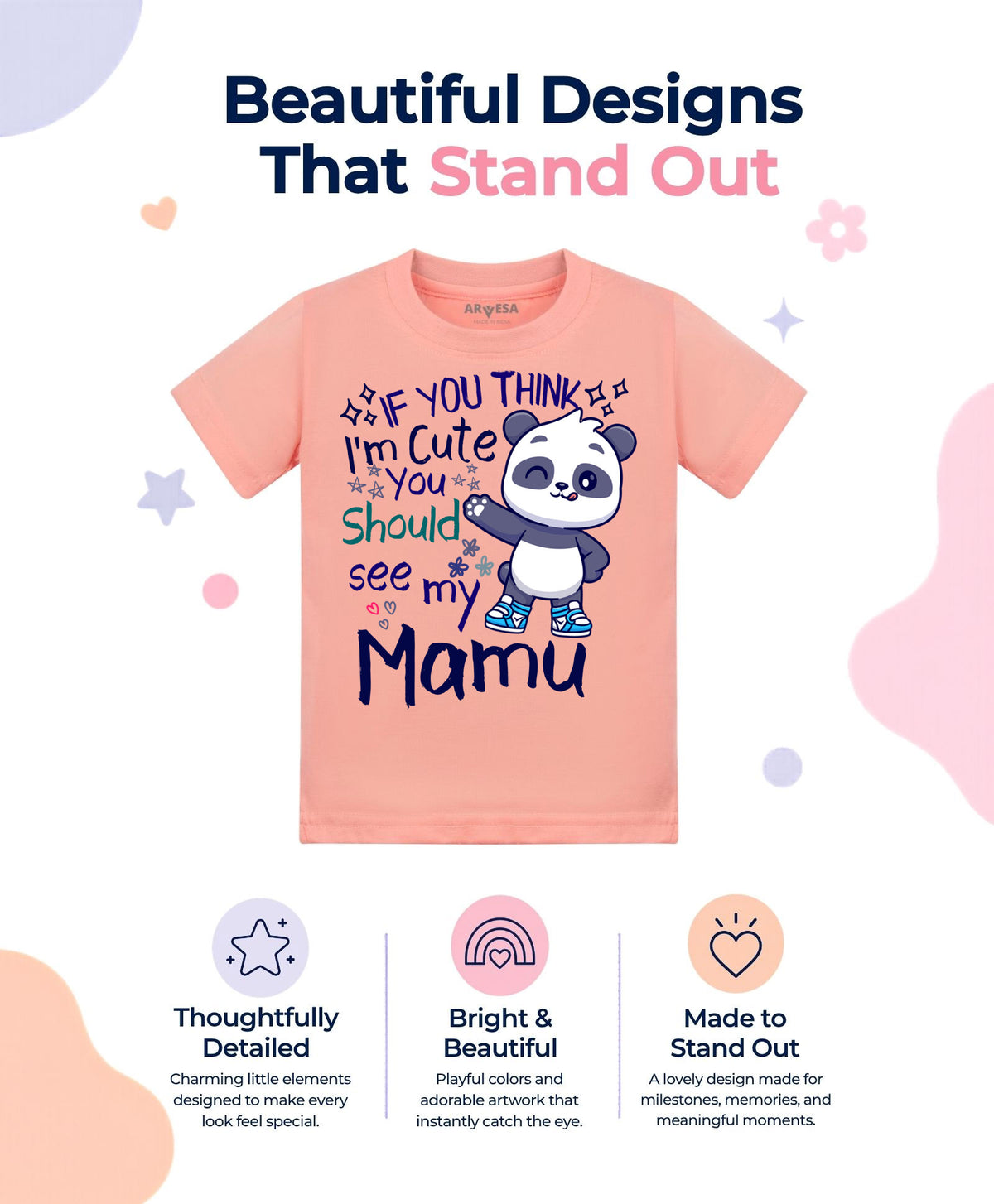 No | I Am Cute You Should See My Mamu - T-shirt