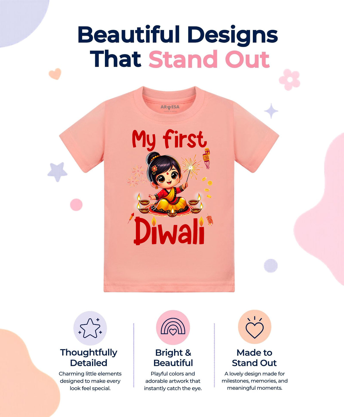 No | My First Diwali - T-shirt