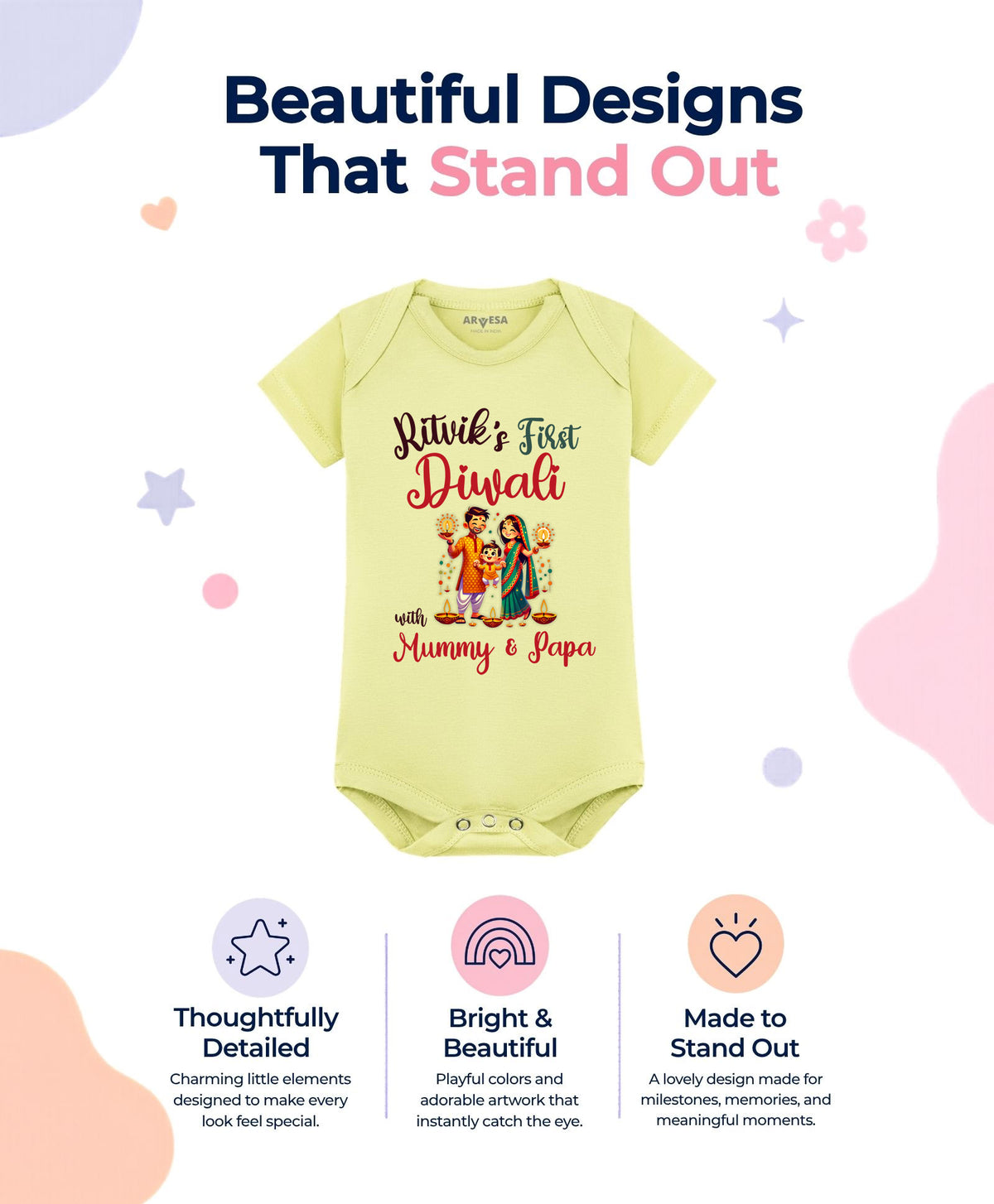 Yes | My First Diwali - Romper
