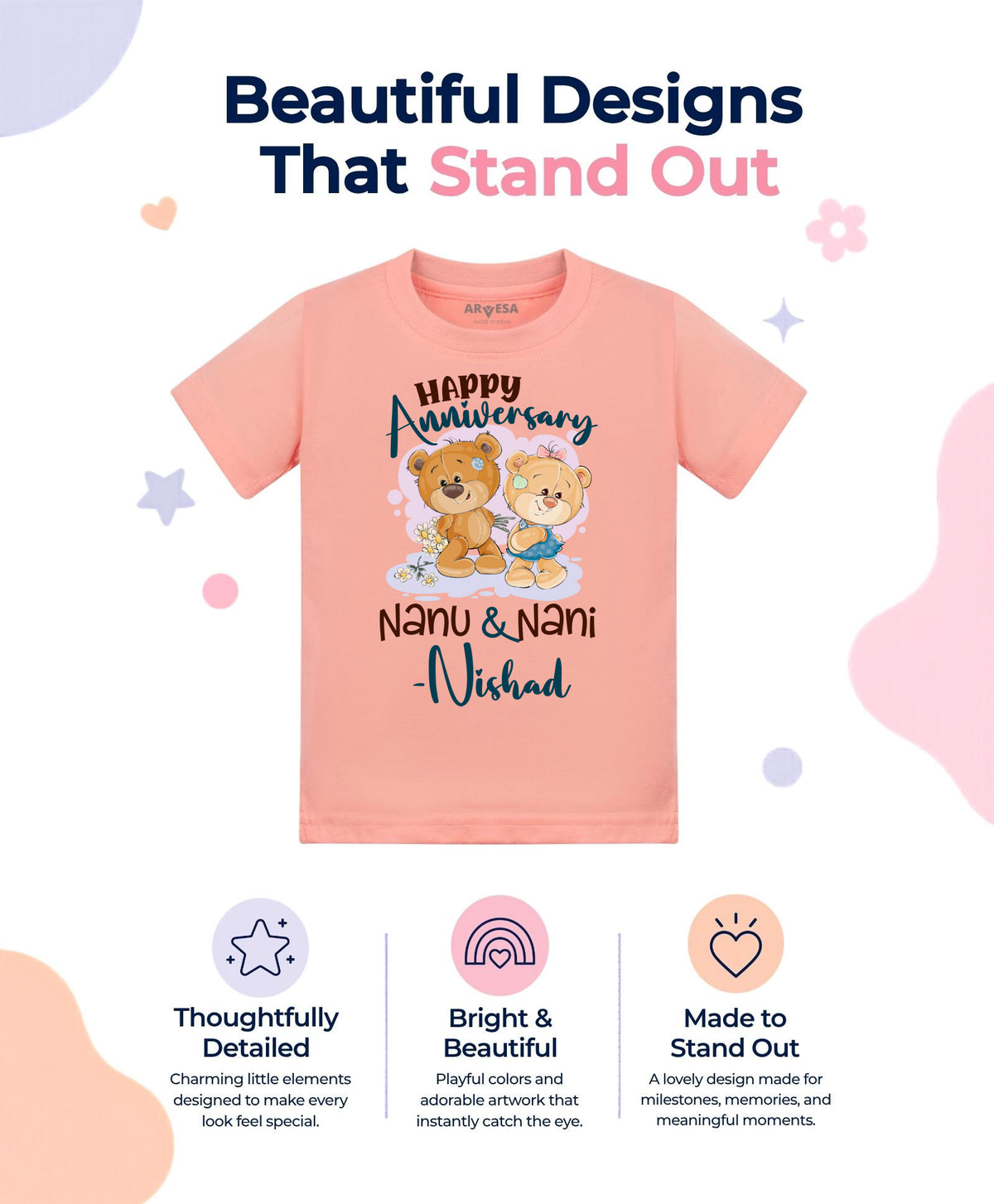 Yes | Happy Anniversay Nanu & Nani Family Anniversary - T-shirt