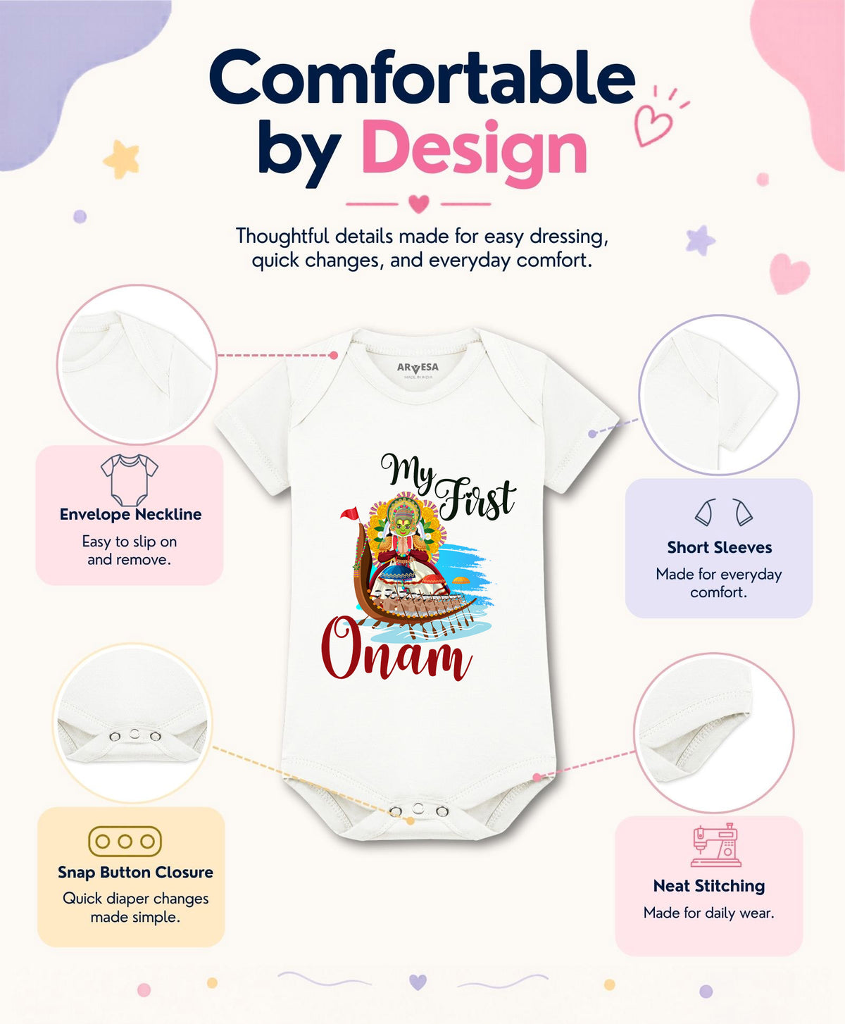 No | My First Onam - Romper