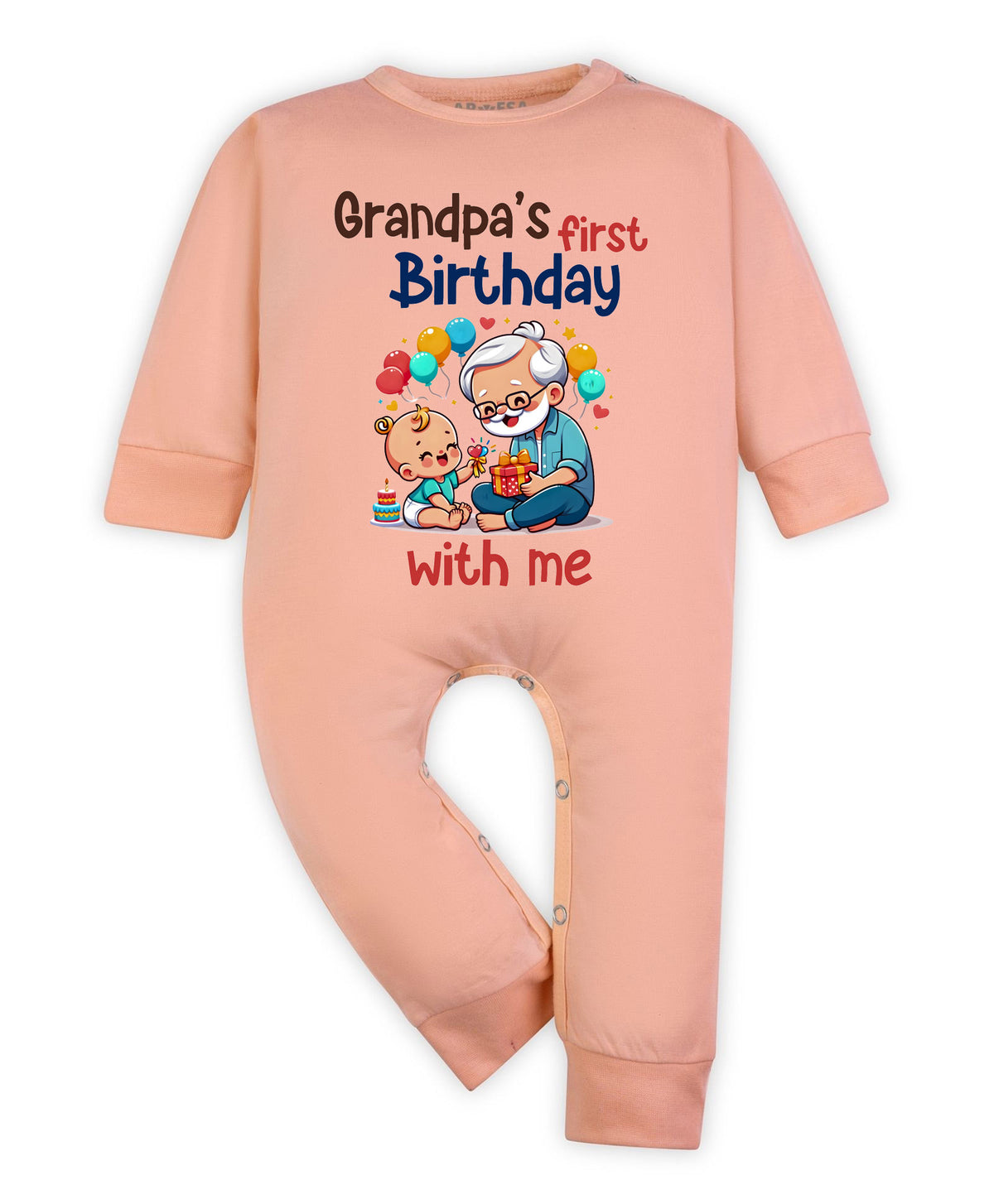 No | Grandpa's First Firthday With Me Family Birthday - Jumpsuit