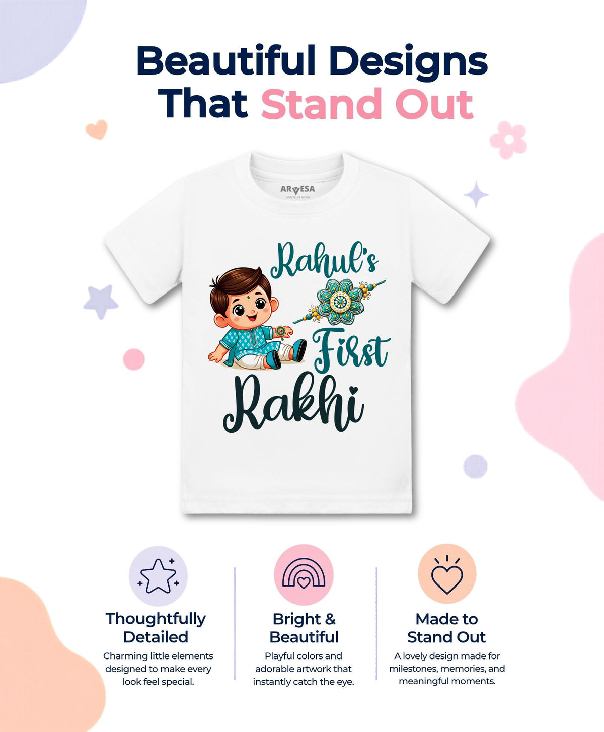 Yes | My First Rakhi - T-shirt
