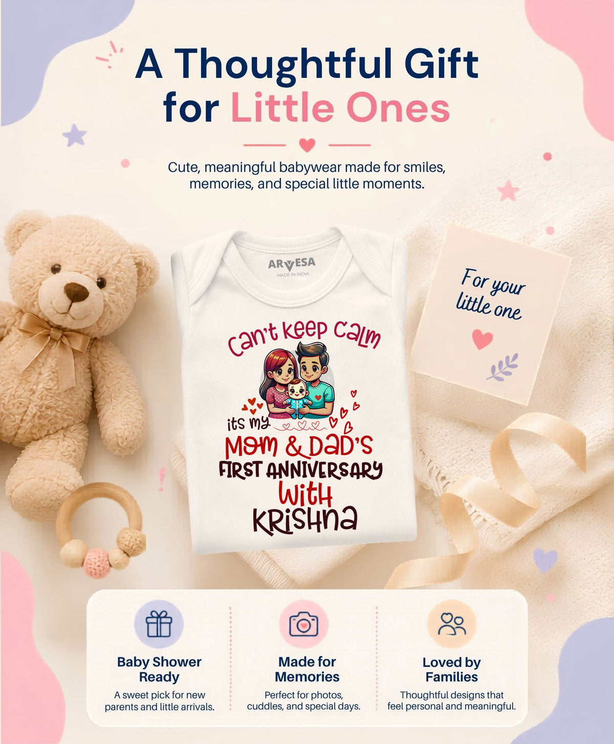 Yes | First Anniversary With Mom And Dad Mom Dad Anniversary - Romper