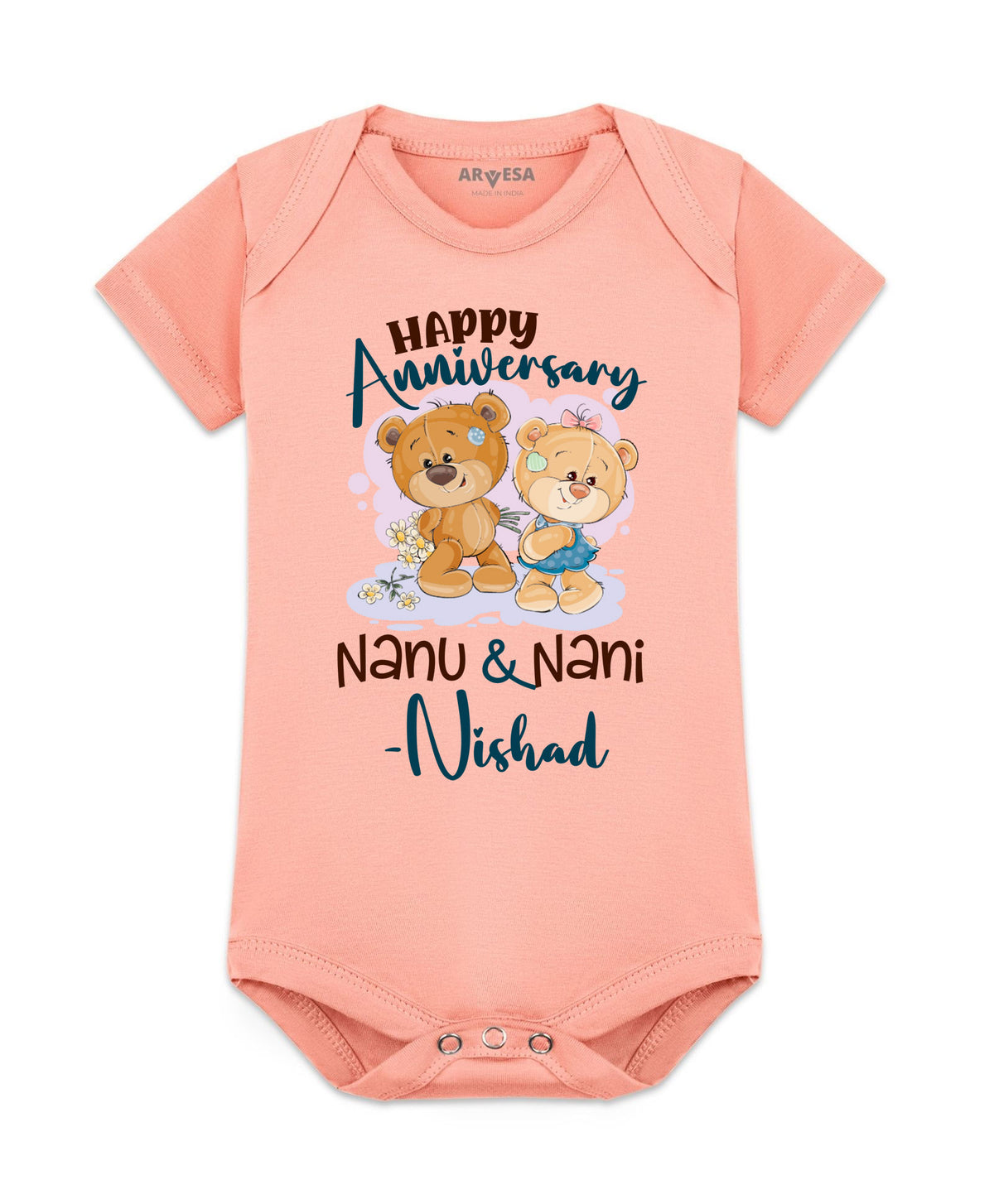 Yes | Happy Anniversay Nanu & Nani Family Anniversary - Romper