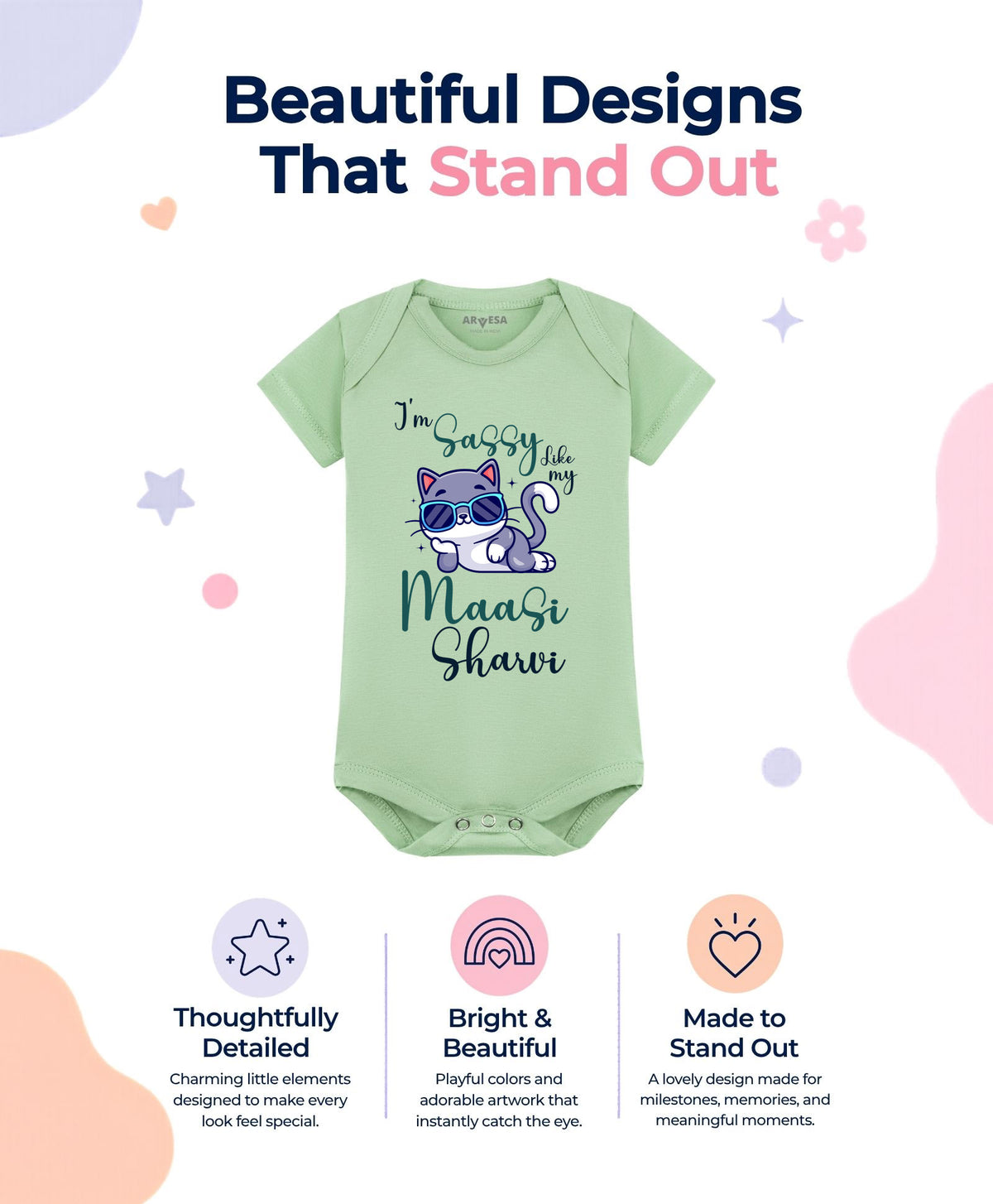 Yes | I Am Sassy Like My Bua Maasi - Romper