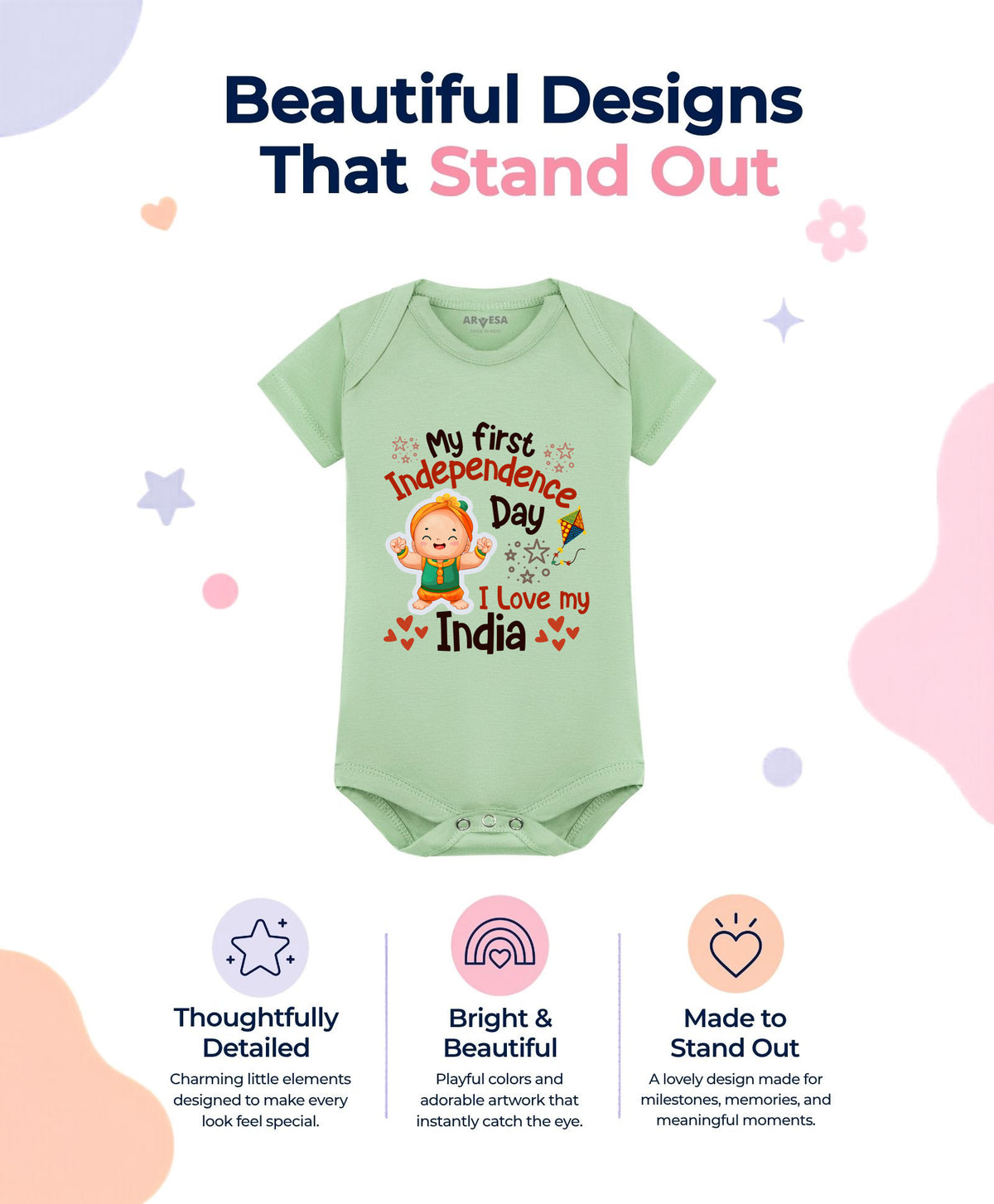 No | My First Independence Day - Romper