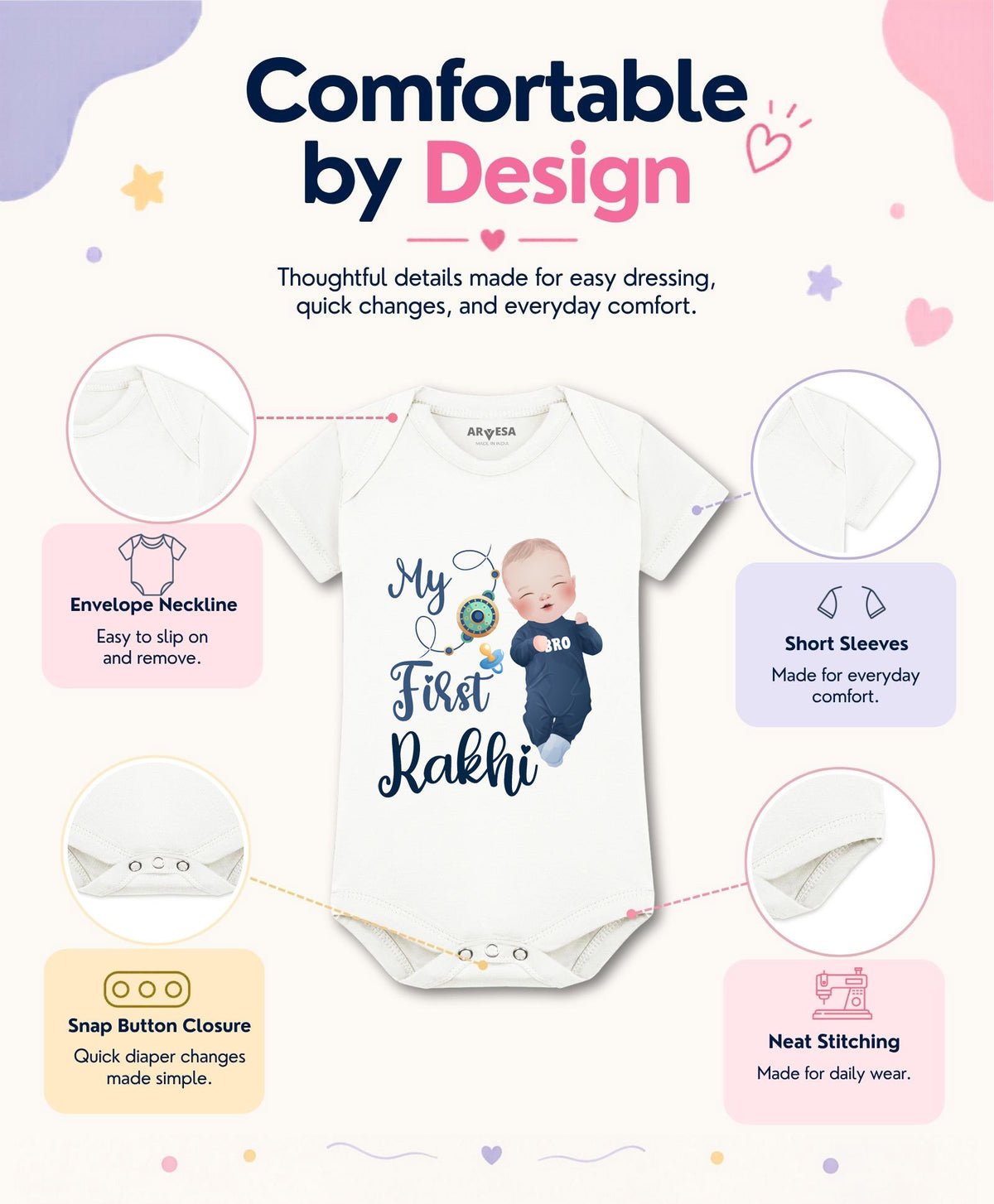 No | My First Rakhi - Romper