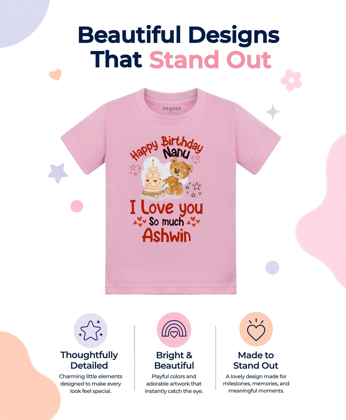 Yes | Happy Birthday Nanu Family Birthday - T-shirt