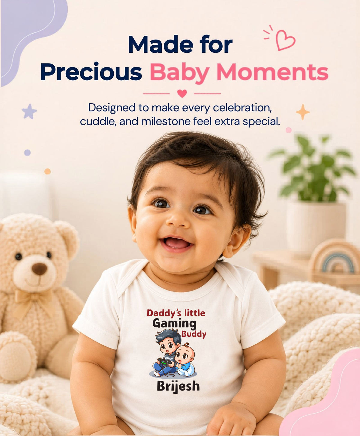 Yes | Daddy Little Gaming Buddy - Romper