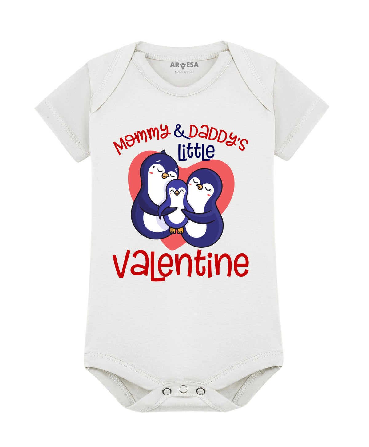 No | Mommy And Daddy Little Valentine - Romper
